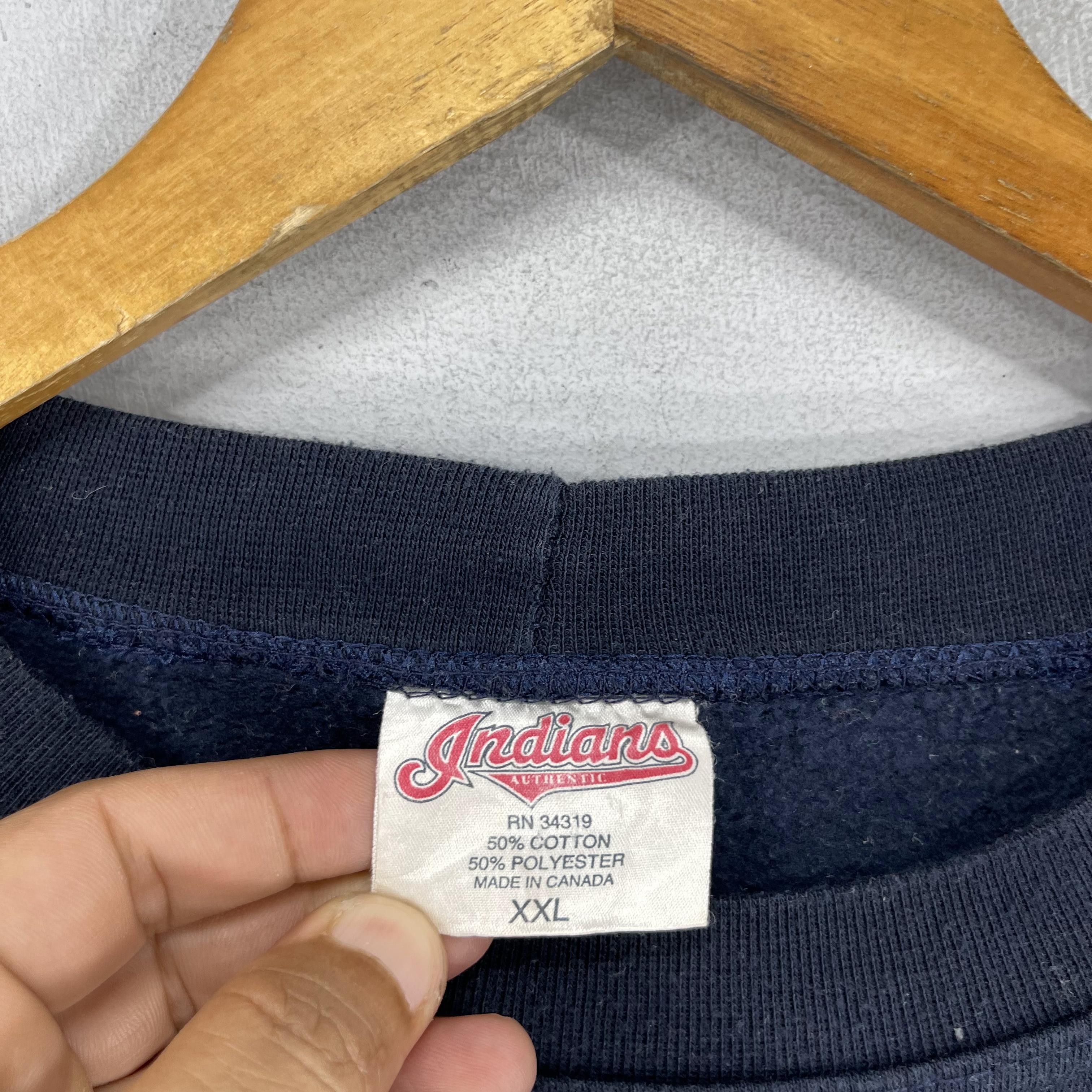 Vintage Vintage 90's INDIANS Opening Day Souvenir Sweatshirt Size US XXL / EU 58 / 5 - 4 Thumbnail
