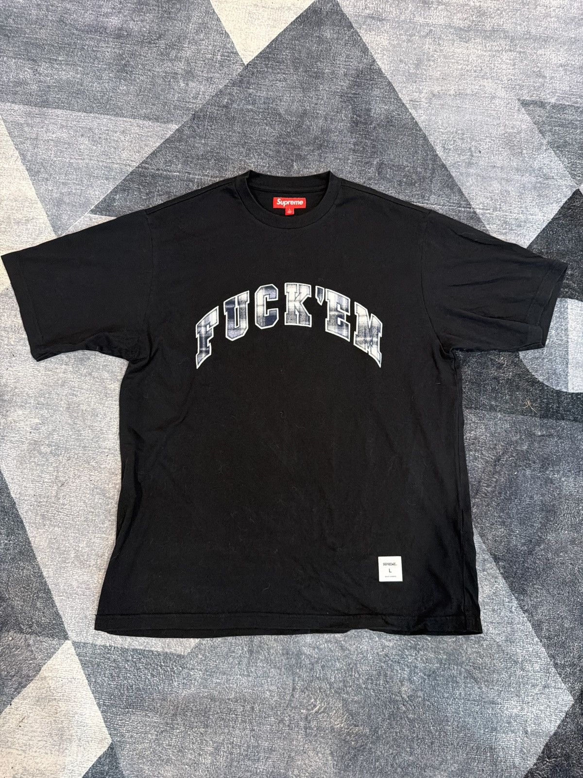 Supreme Supreme F*ck Em Plaid S/S Top Size US L / EU 52-54 / 3 - 1 Thumbnail
