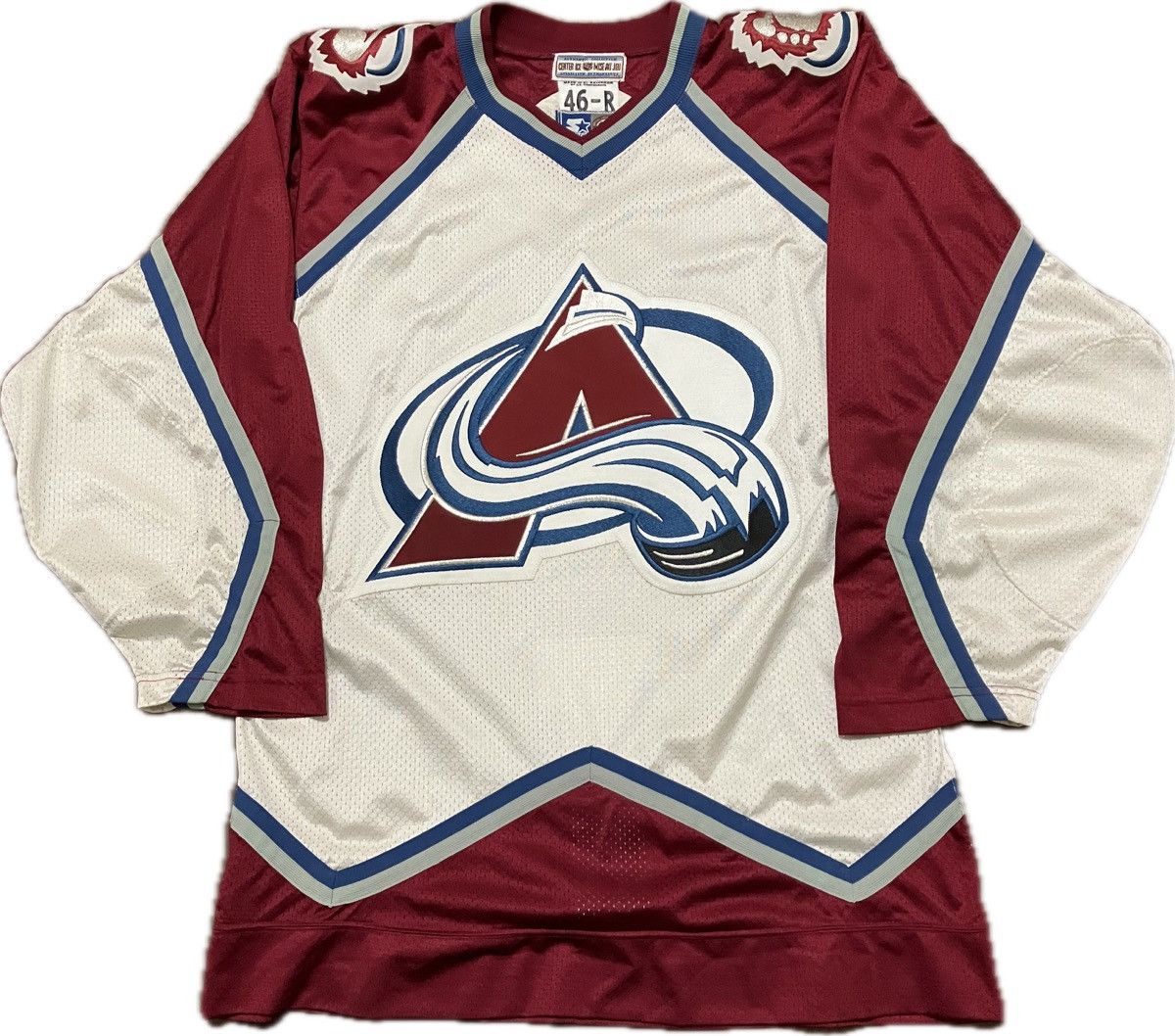 image of Colorado Avalanche Starter Authentic Nhl Hockey Jersey 46-R, Men's (Size XL)