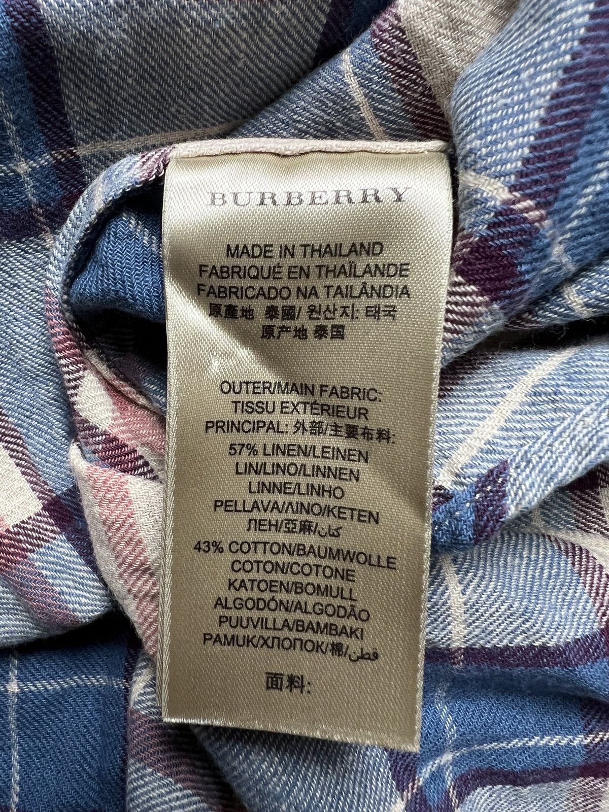 Burberry Burberry Brit Nova Check Shirt Blouses Vintage y2k Size M / US 6-8 / IT 42-44 - 11 Thumbnail