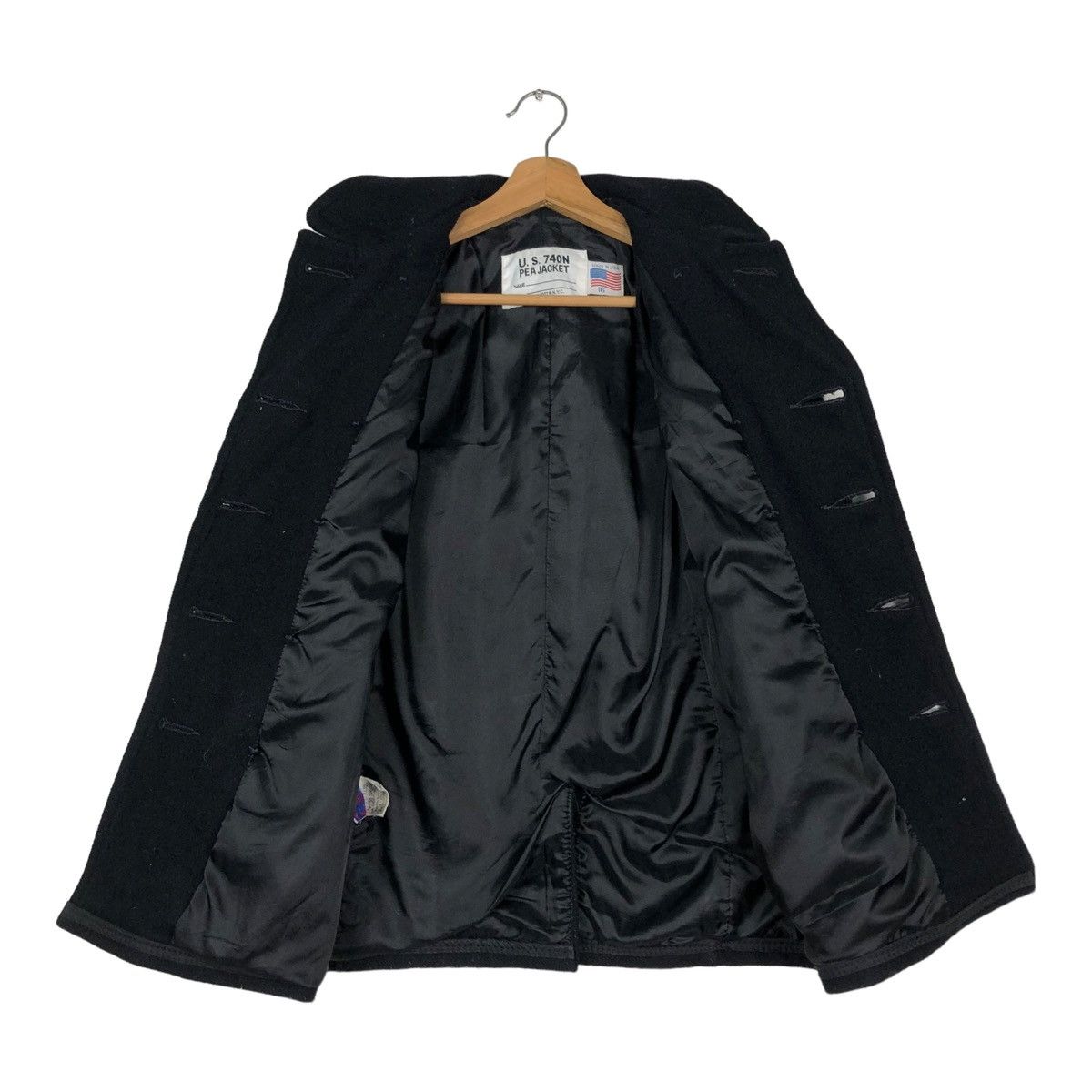 Schott 🔥DOUBLE BREAST WOOL PEA JACKET US 740N SCHOTT USA Size US S / EU 44-46 / 1 - 13 Thumbnail