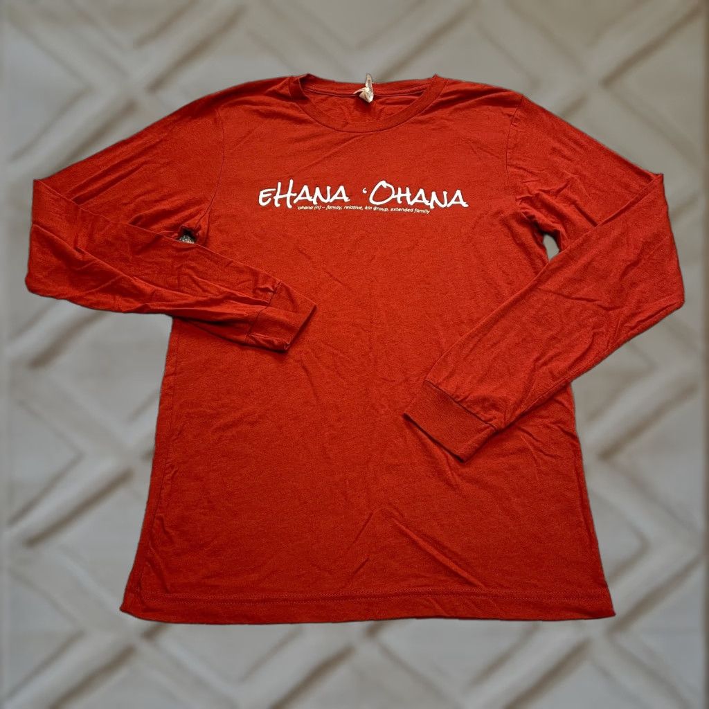 Vintage Bella + Canvas Shirt Unisex Adults S Orange Long Sleeve Crew Neck Hawaiian Logo 90s Theme All Seasons Logo No N/A Size US S / EU 44-46 / 1 - 1 Thumbnail