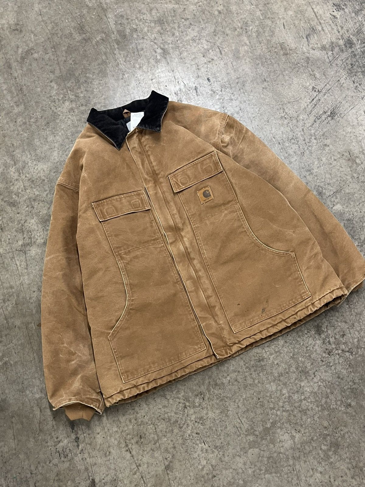 Carhartt × Vintage Carhartt c26 Brn vintage canvas jacket workwear hype rare Size US XXL / EU 58 / 5 - 3 Thumbnail