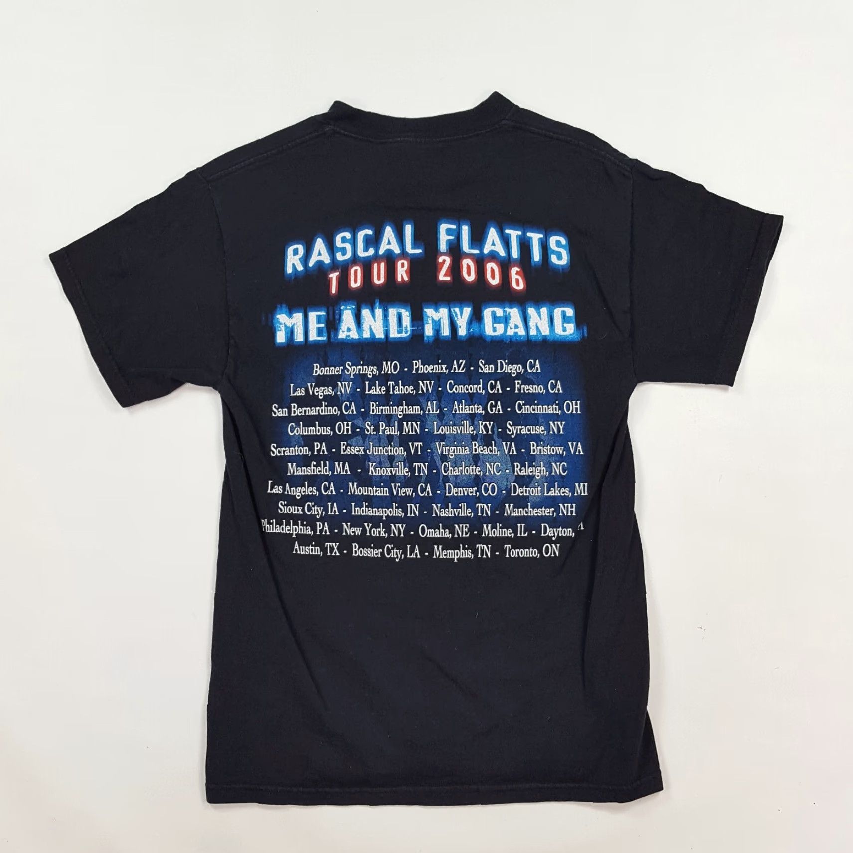 Delta VINTAGE Rascal Flats 2006 Tour T-Shirt XS Black Delta Shirt Men Size US XS / EU 42 / 0 - 5 Thumbnail