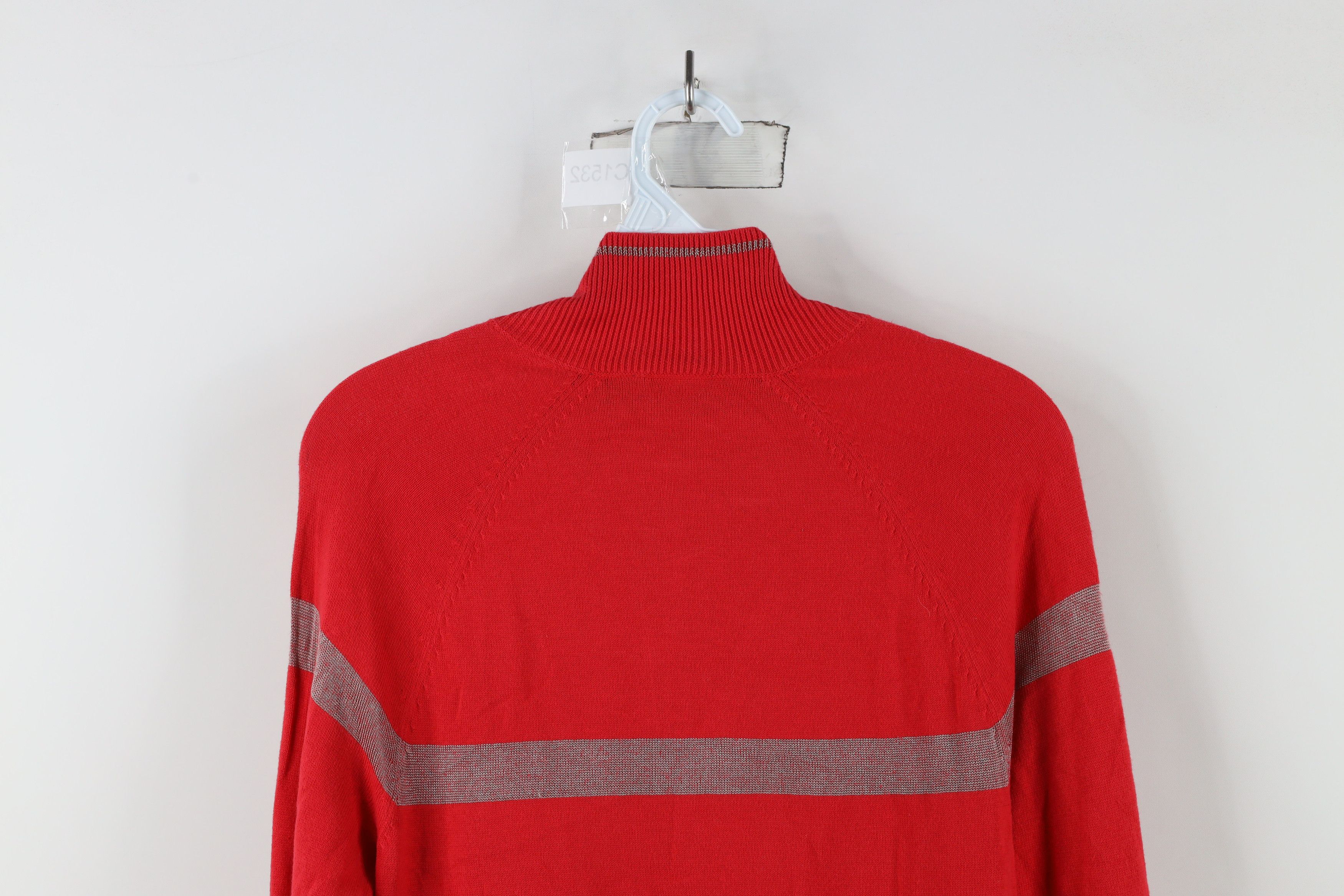 Armani Exchange × Vintage Armani Exchange Lightweight Knit Full Zip Sweater Jacket Red Size US XS / EU 42 / 0 - 11 Thumbnail