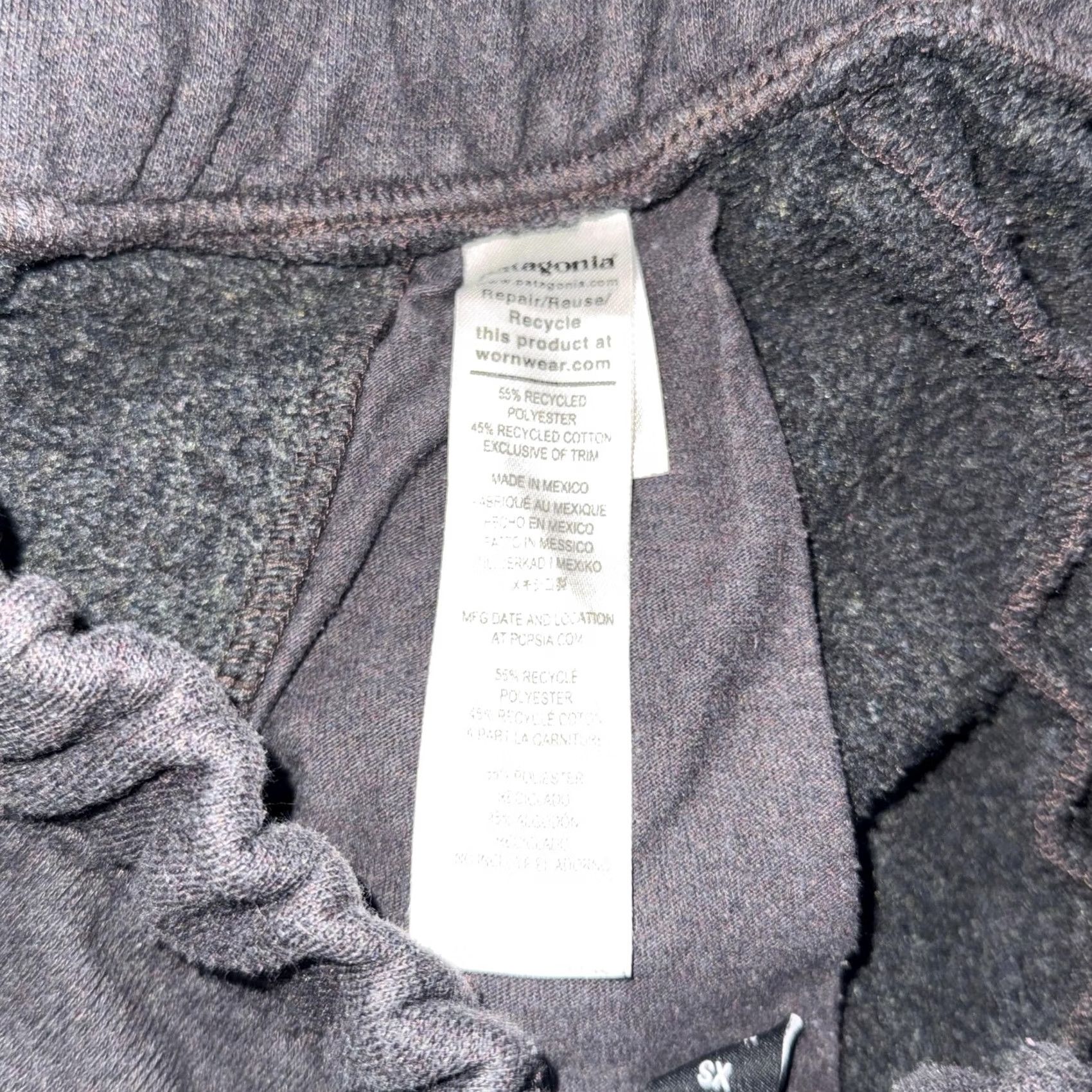 Patagonia Patagonia Uprisal Sweatpants Mens XS Gray Fleece Side Stripe Drawstring Joggers Size US 27 - 4 Thumbnail