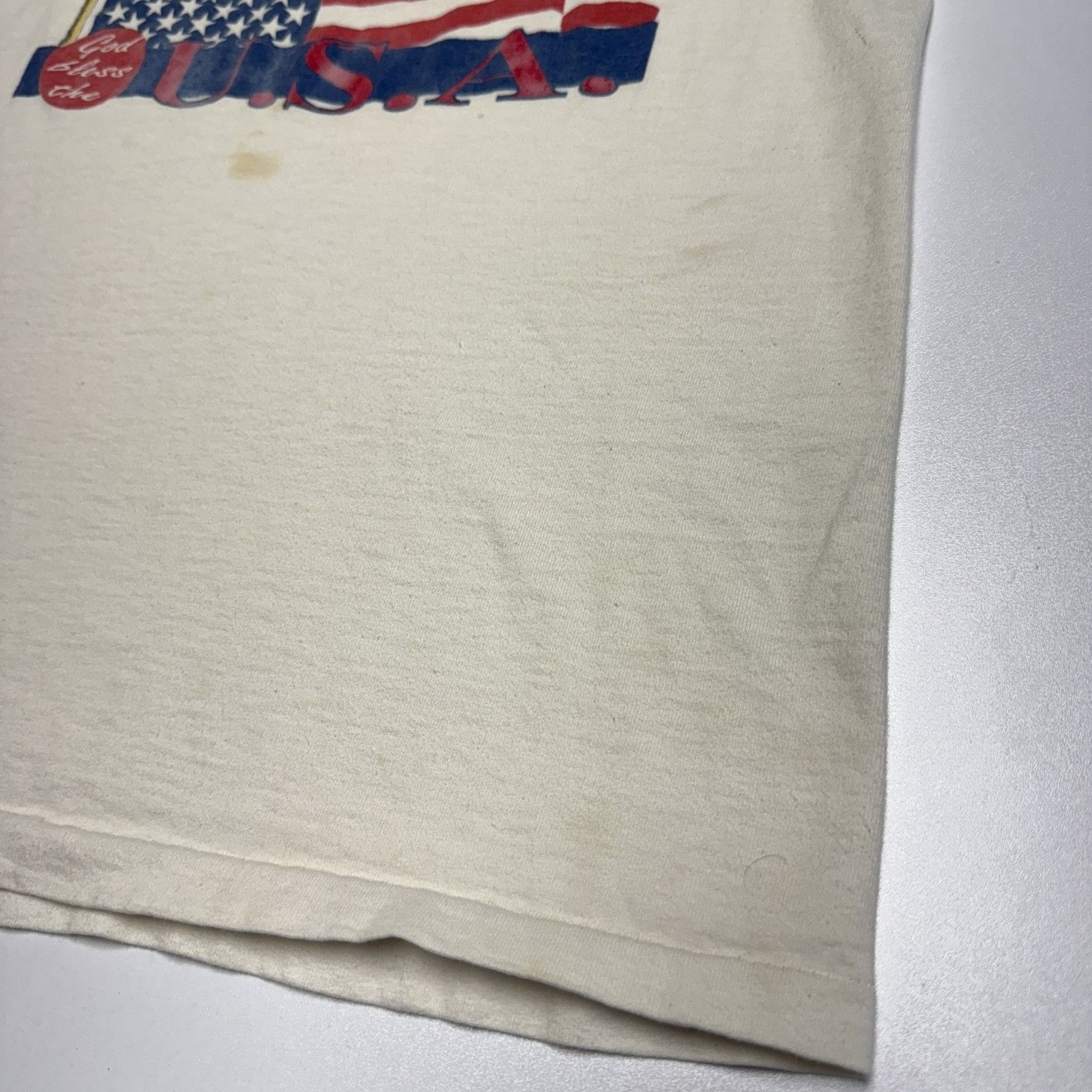 Vintage Vintage American Flag Blad Eagle T Shirt Mens M 18x27.5 USA Size US M / EU 48-50 / 2 - 7 Thumbnail