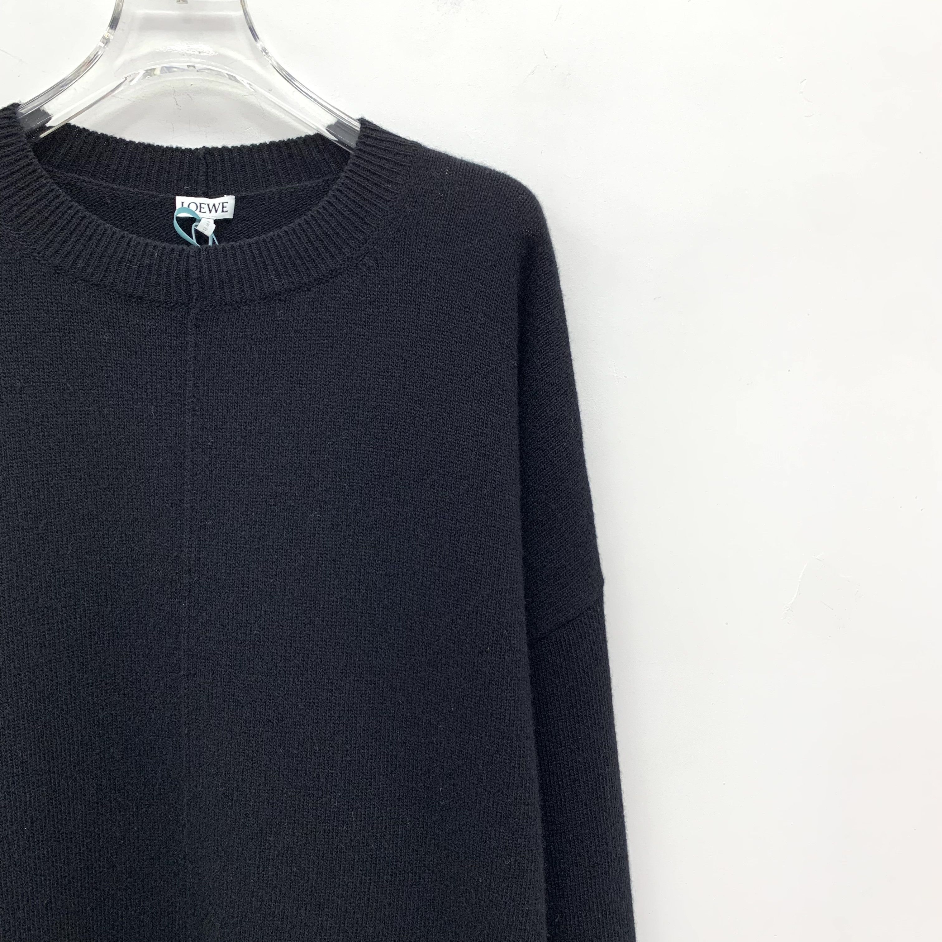 Loewe Loewe Irregular Hem Wool Sweater Black (M) Size US M / EU 48-50 / 2 - 3 Thumbnail