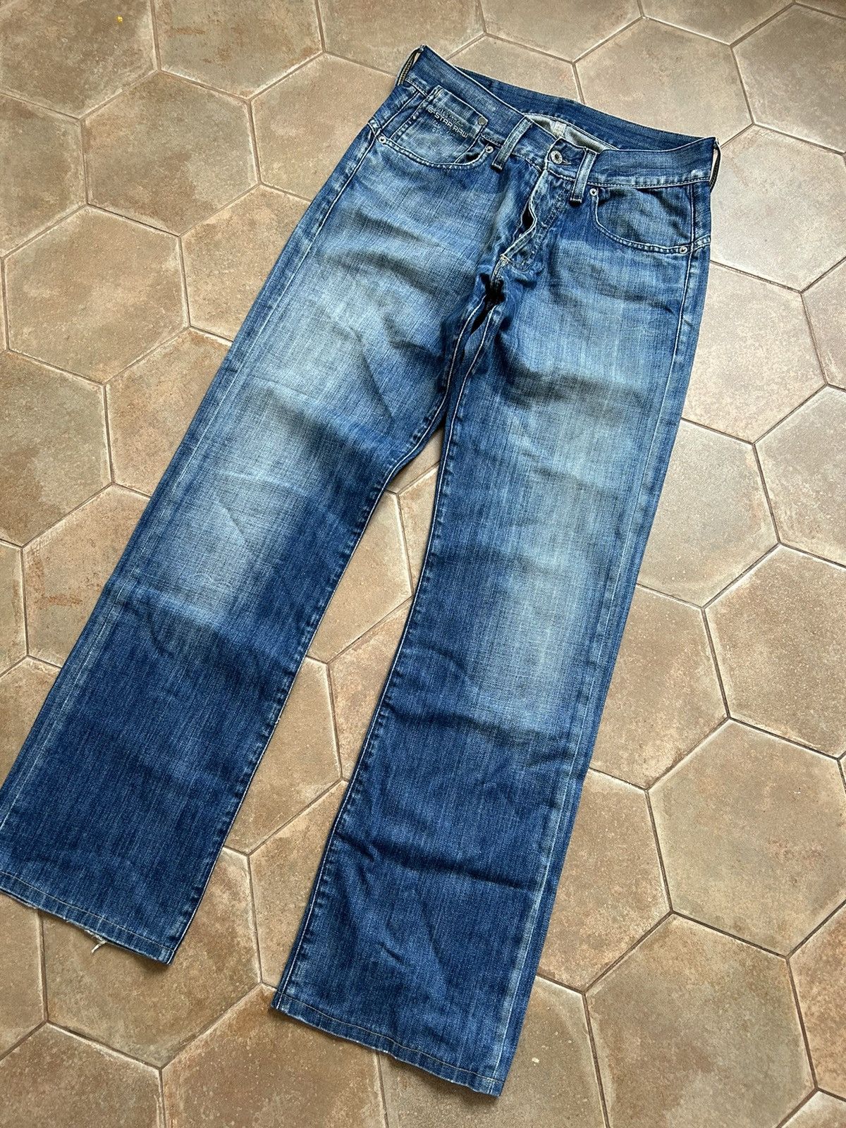 G-Star VINTAGE Y2K G STAR RAW DENIM JEANS DISTRIBUTED 31/34 Size US 31 - 2 Thumbnail