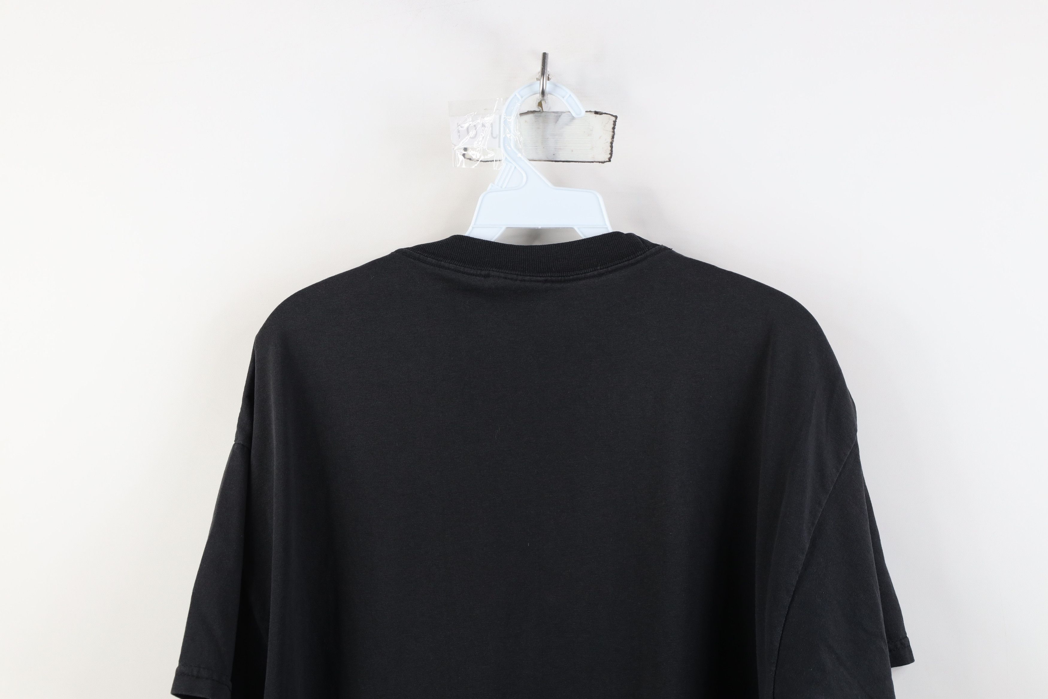 Hanes Vintage 90s Y2K Hanes Heavyweight Short Sleeve T-Shirt Black Size US L / EU 52-54 / 3 - 11 Thumbnail
