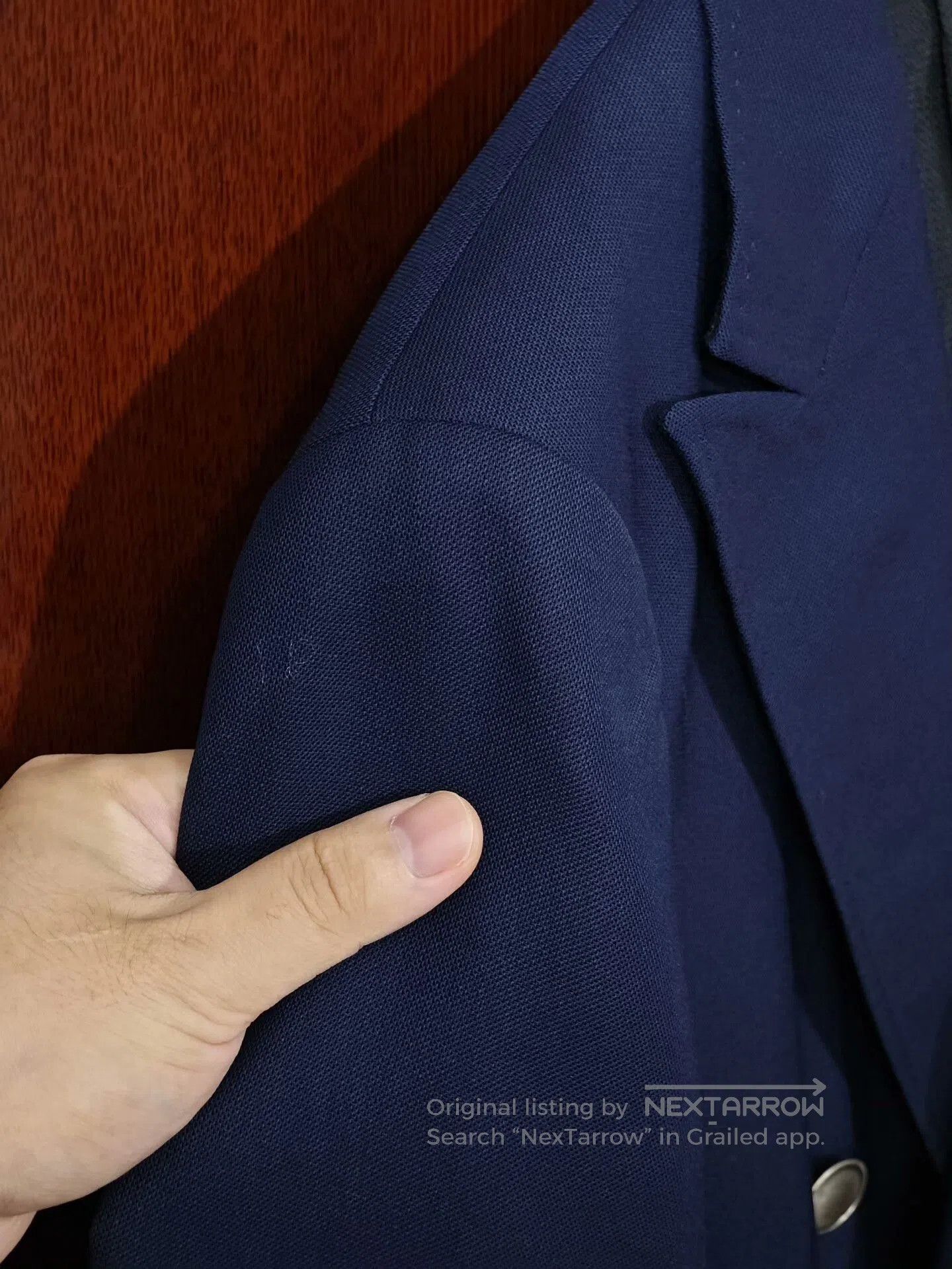 Japanese Brand Italian VBC Wool Double-Breasted Blazer. Size US S / EU 44-46 / 1 - 3 Thumbnail