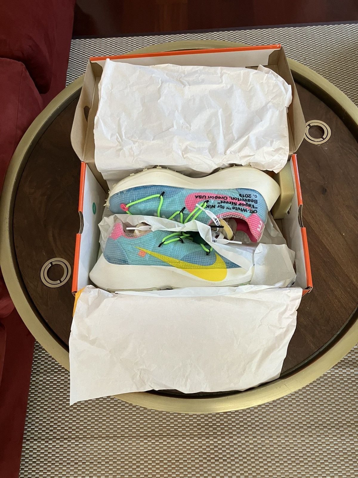 Nike × Off-White Nike x Off-White Vapor Street Sky Blue CD8178-400 Size US 11 / EU 44 - 1 Thumbnail