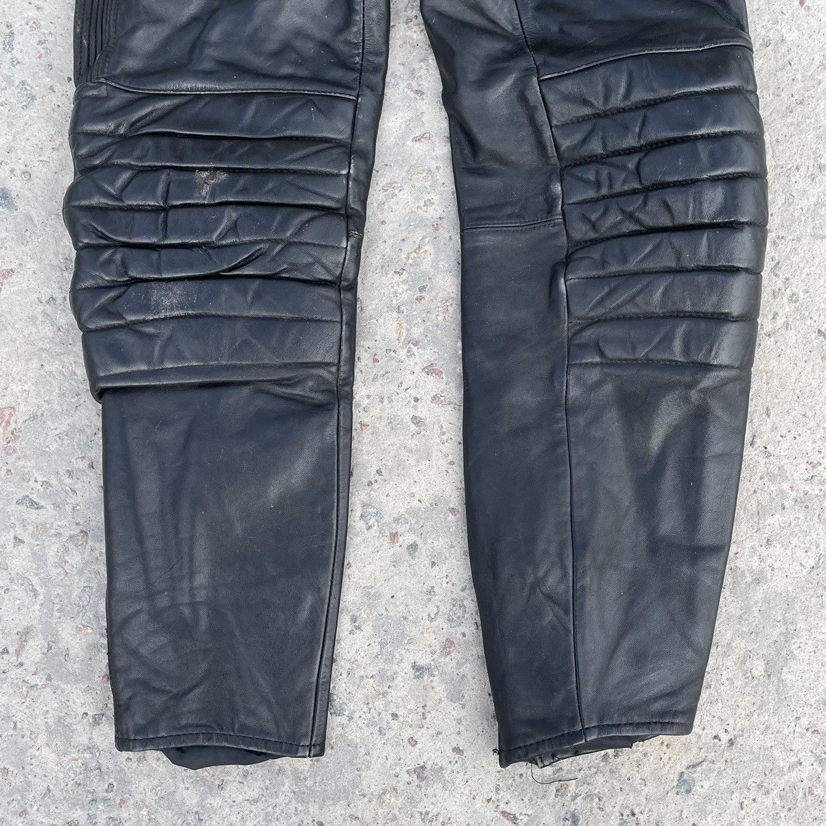 Vintage Vintage Moto Leather Pants 29 Size 90s USA Japanese Style Size US 29 - 3 Thumbnail