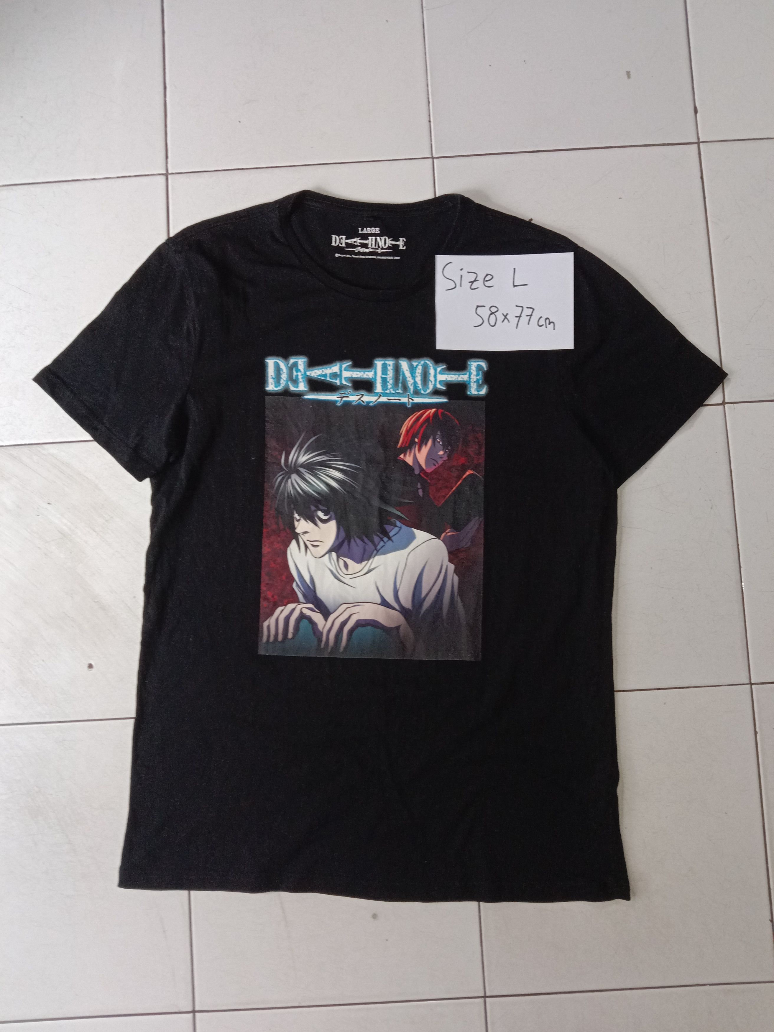 Japanese Brand T-shirt Anime Death Note Original Size L Size US XL / EU 56 / 4 - 1 Thumbnail