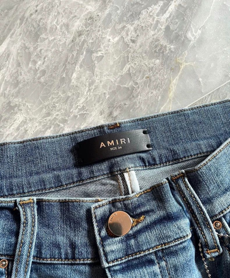 Amiri Amiri mx1 blue denim Size US 34 / EU 50 - 2 Thumbnail