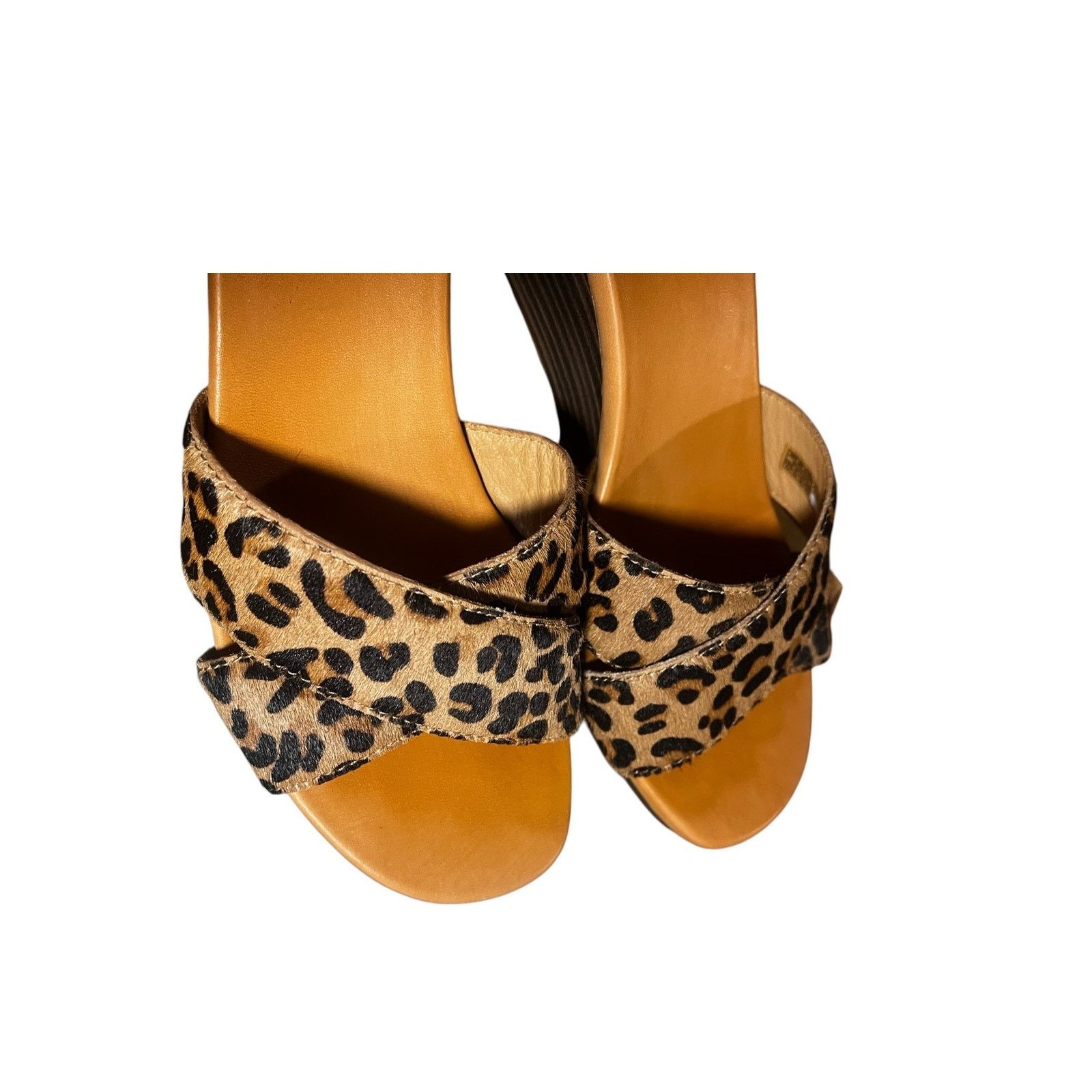 Ugg UGG Eugenia Leopard Women's Ankle Strap Wedge Sandals 8.5 Size US 8.5 / IT 38.5 - 3 Thumbnail