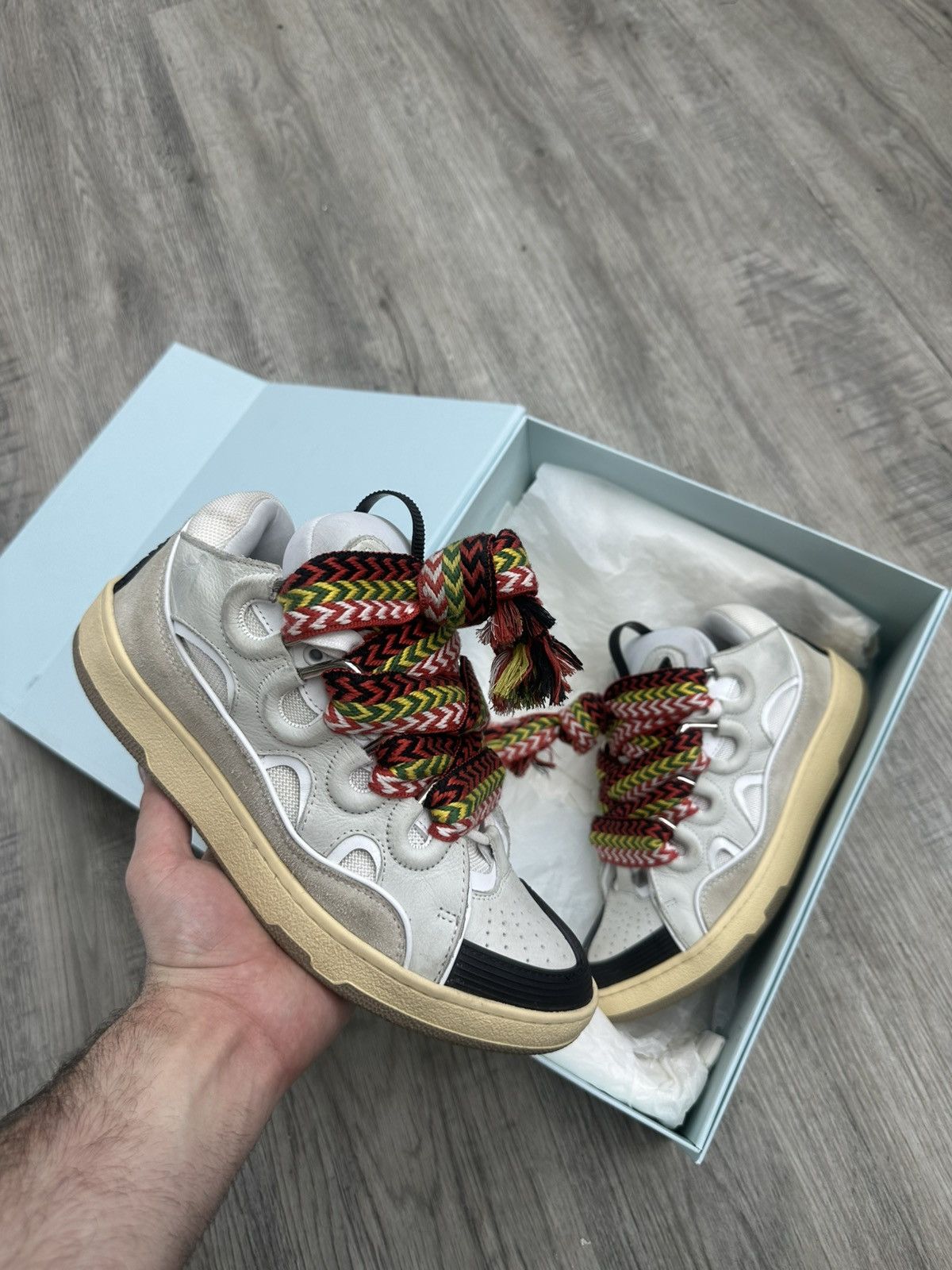Lanvin Lanvin Curb Sneaker White Size US 9 / EU 42 - 1 Thumbnail
