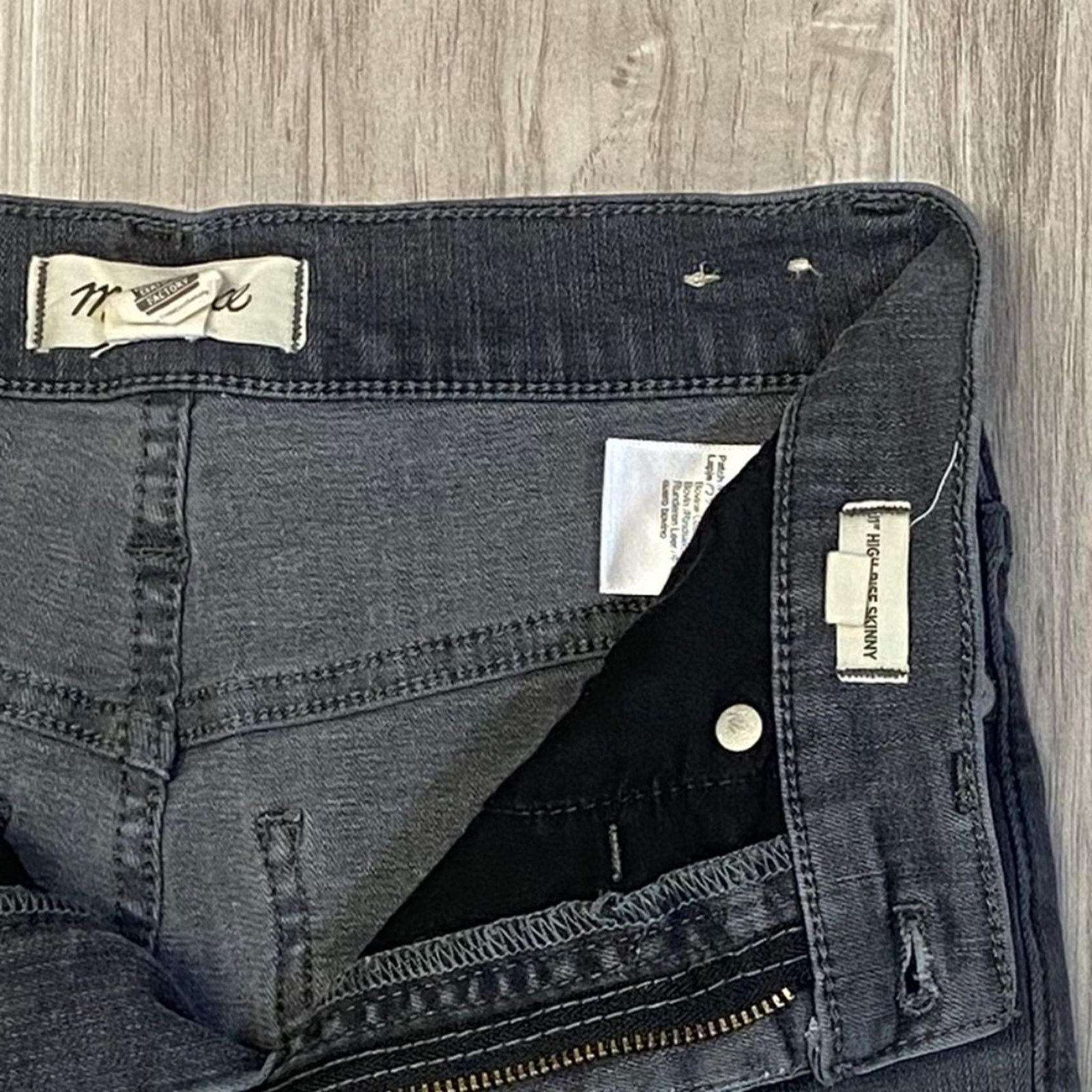 Madewell Madewell 11" High-Rise Skinny Raw Hem Jeans - 25P Size 25" / US 0 / IT 36 - 9 Thumbnail