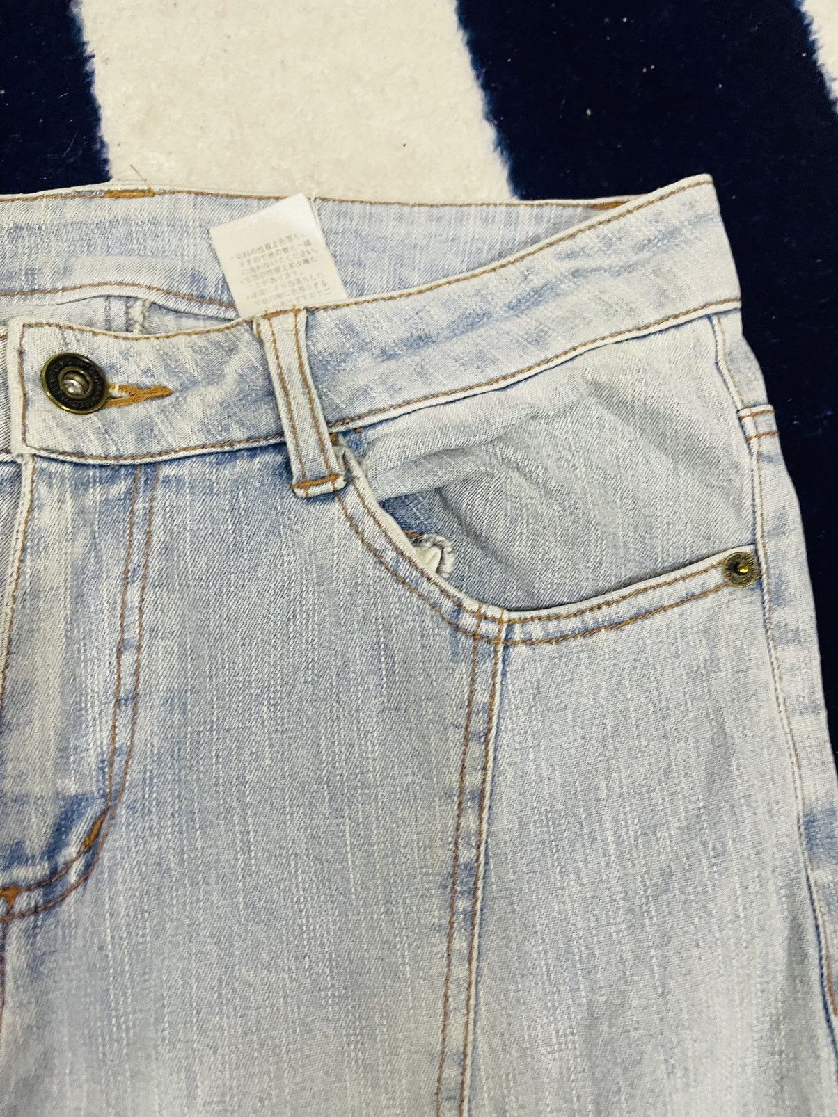 Japanese Brand Unbranded Flare Jeans Inspired Hysteric Glamour (14) Size 30" / US 8 / IT 44 - 11 Thumbnail