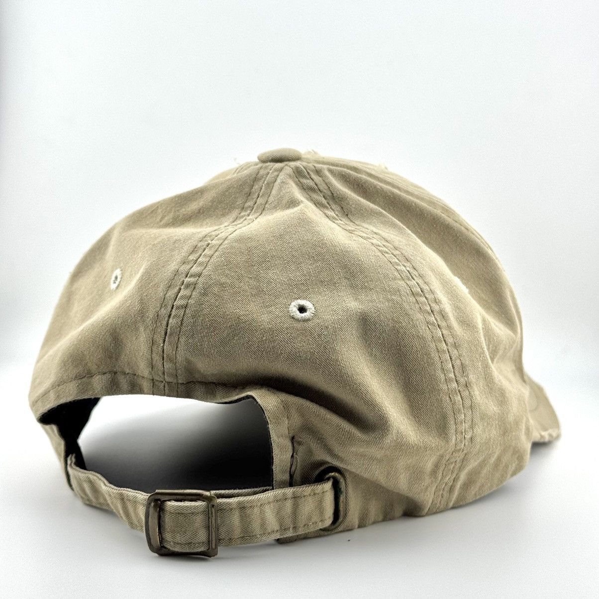 Birkenstock Vintage Birkenstock Distressed Baseball Cap Y2K Beige Hat Size ONE SIZE - 6 Thumbnail