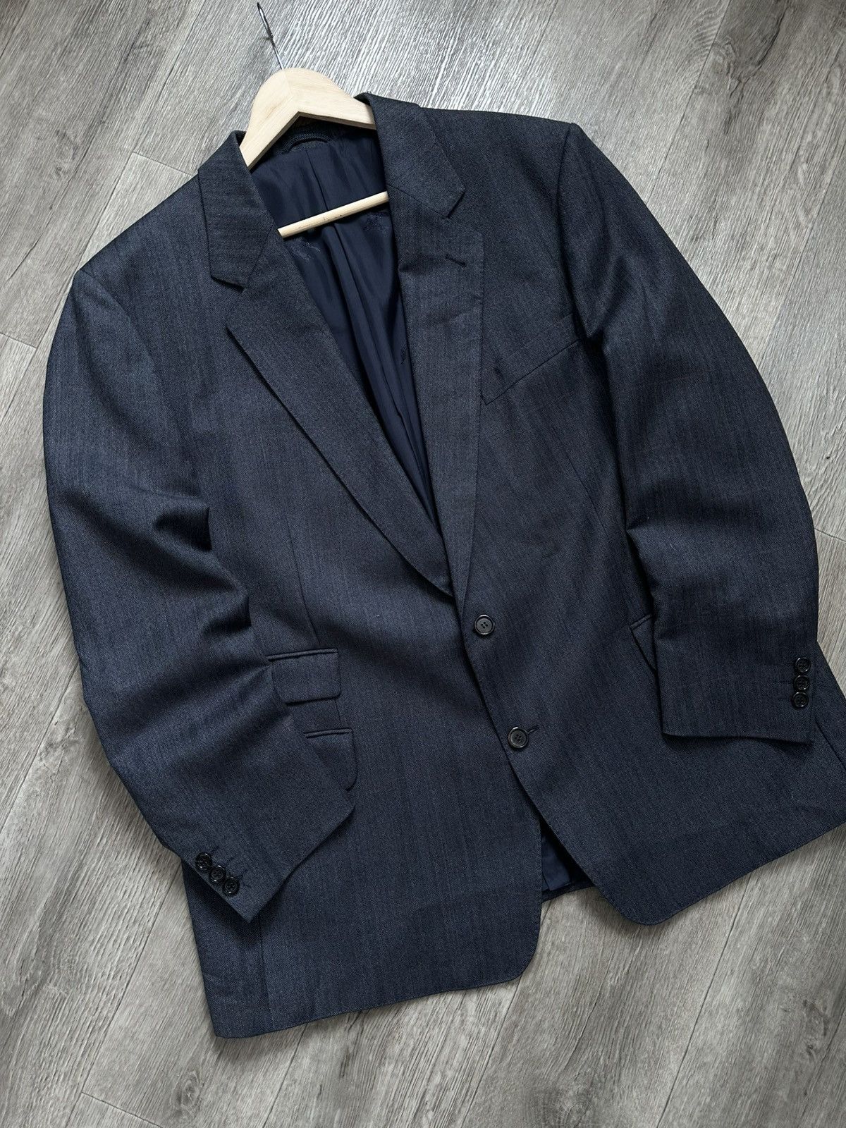 Burberry × Vintage 🫧Burberry’s Wool Blazer Vintage Size US XL / EU 56 / 4 - 1 Thumbnail