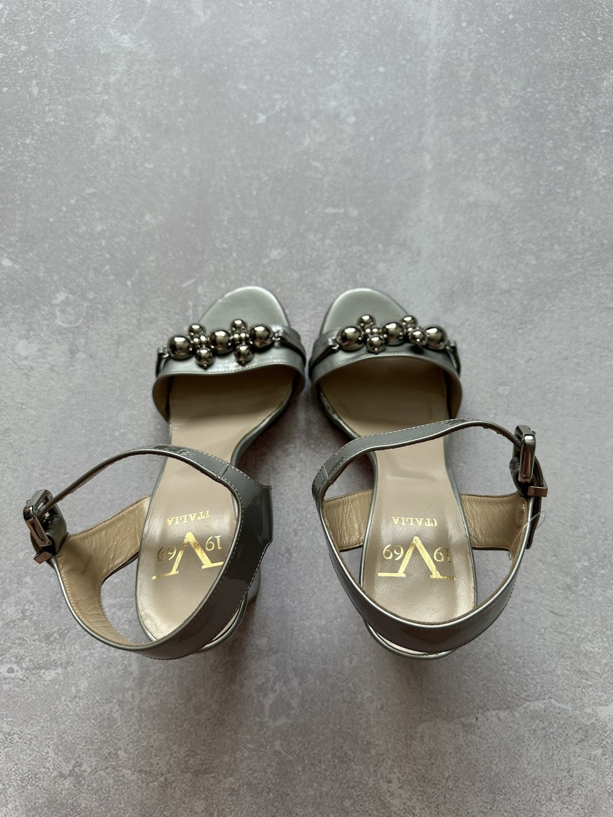 Versace versace 1969 shoes women platform metallic 38 made in Italy Size US 8 / IT 38 - 10 Thumbnail