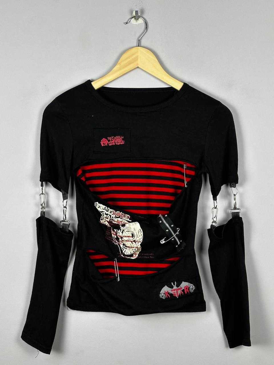 If Six Was Nine Avant Garde Vamp Tribal Grunge Gothic Longsleeve Size S / US 4 / IT 40 - 1 Thumbnail