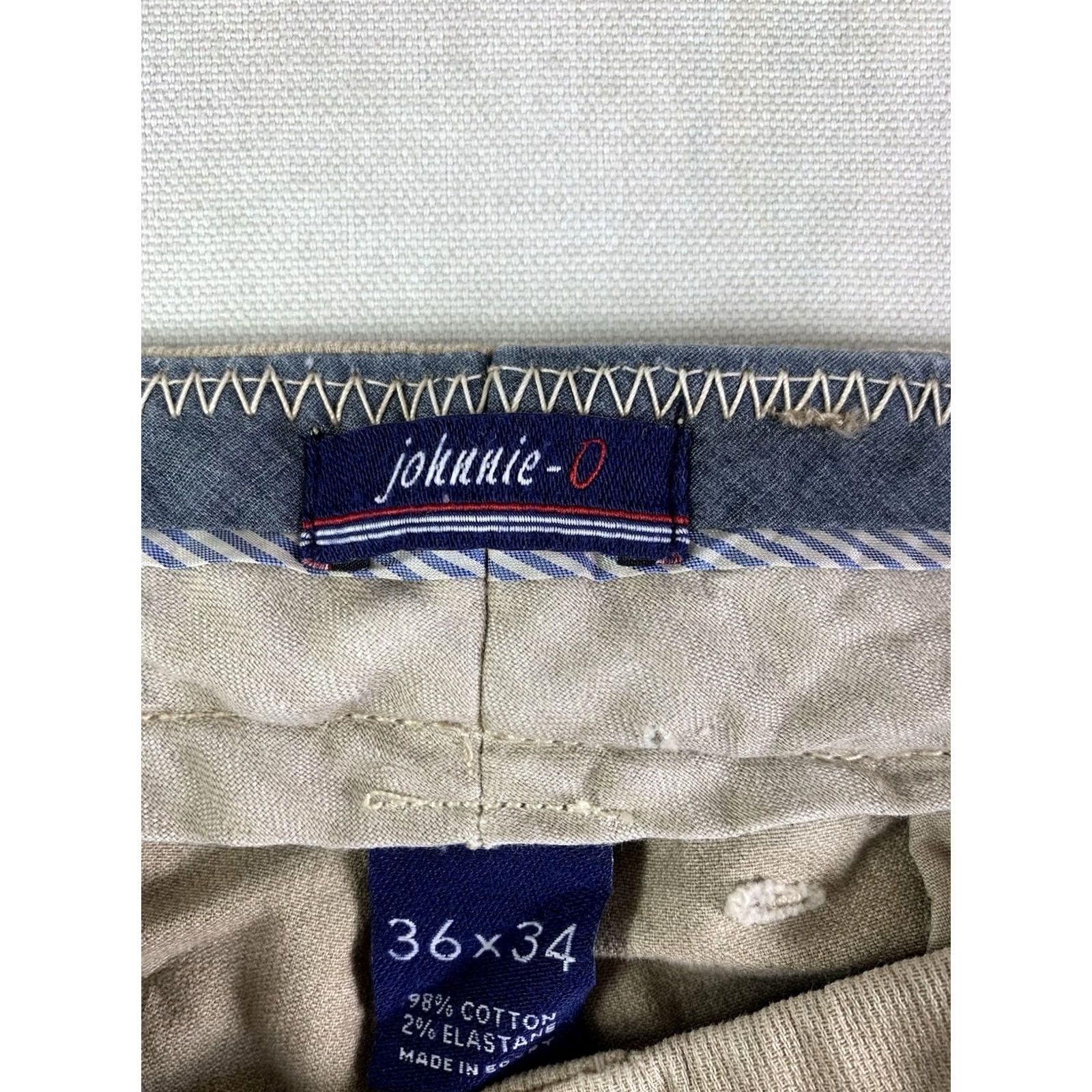 johnnie-O johnnie-O Harkers Corduroy Pants Men 36x34 Tan Beige Preppy Casual Pant Mens Regular Size US 36 / EU 52 - 5 Thumbnail