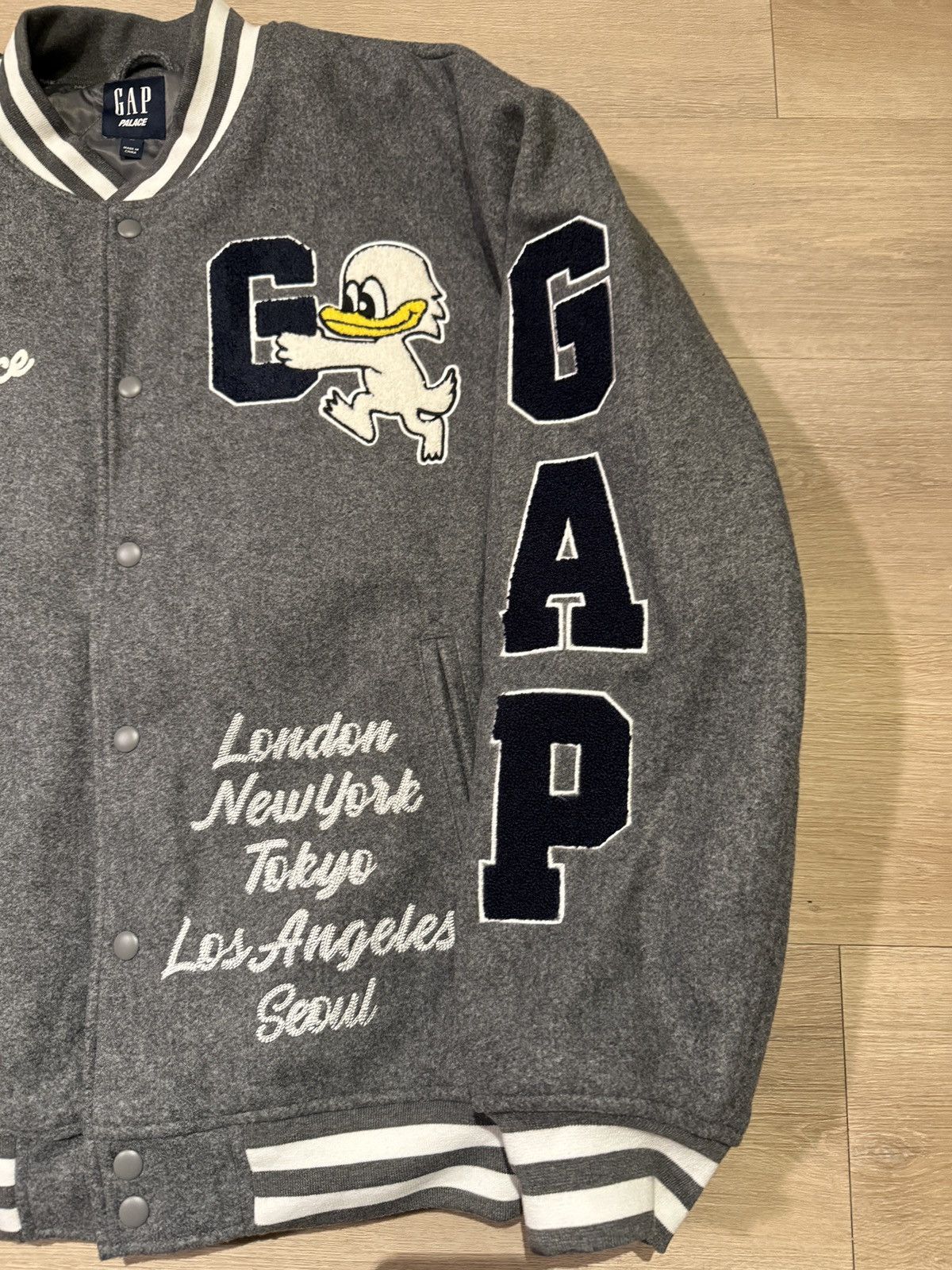 Gap × Palace Palace Gap Varsity Jacket Size US XL / EU 56 / 4 - 5 Thumbnail