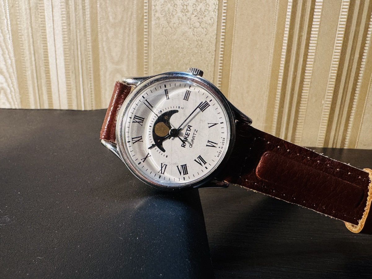 Vintage Raketa Moon Phases Soviet Vintage Watch Size ONE SIZE - 1 Thumbnail