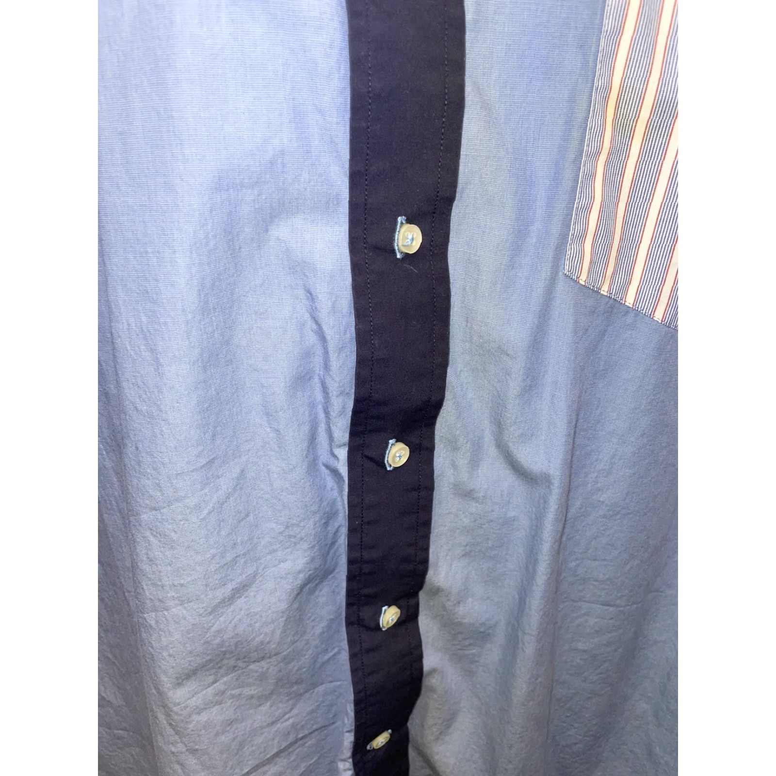 Tommy Hilfiger Tommy Hilfiger Button-Down Shirt Mens L Blue Multicolor Long Sleeve Button-Up Shirt Size US L / EU 52-54 / 3 - 5 Thumbnail