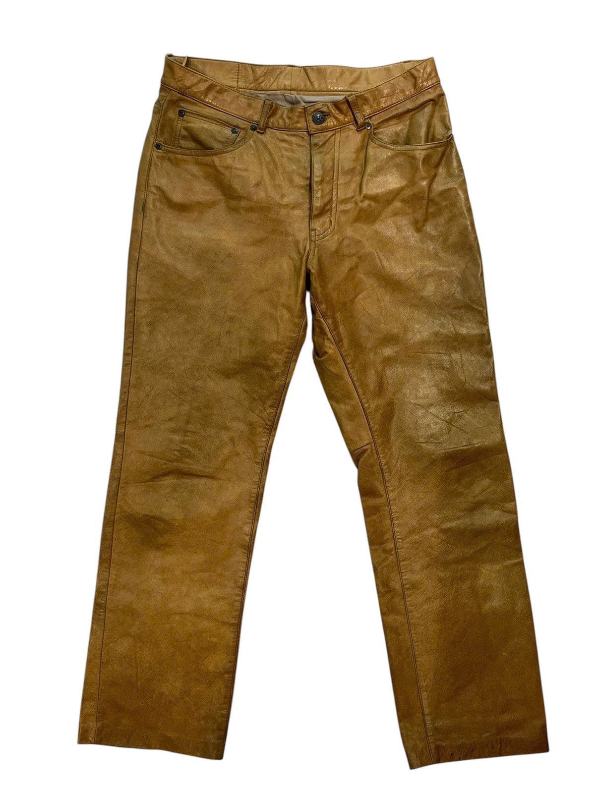 Tete Homme TETEHOMME LEATHER PANT Size US 31 - 1 Thumbnail