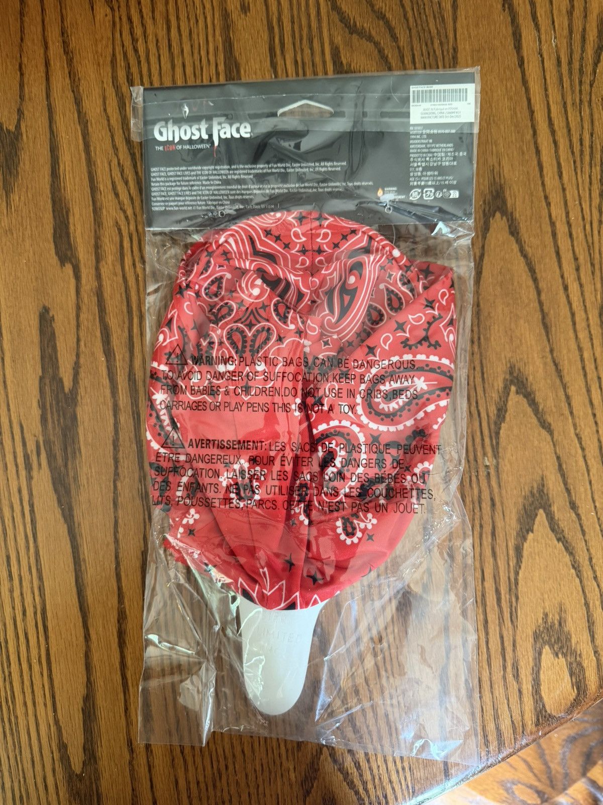 Supreme Supreme X Ghost Face Mask - RED Size ONE SIZE - 3 Thumbnail