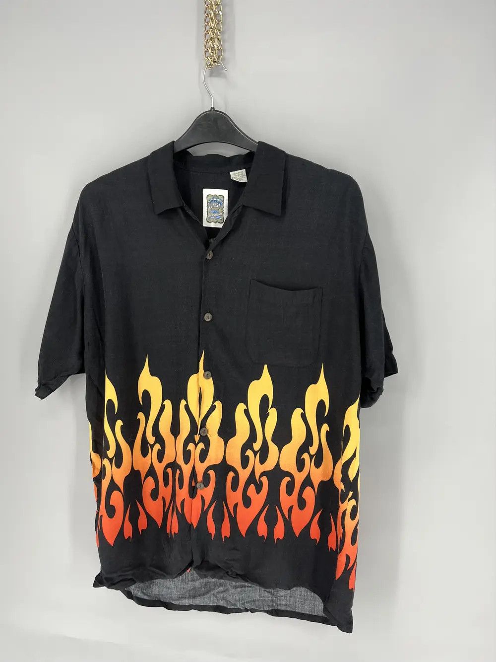 Vintage Vintage Hawaiian Red Flames Crazy Japanese Shirt Guy Fieri Size US M / EU 48-50 / 2 - 3 Thumbnail