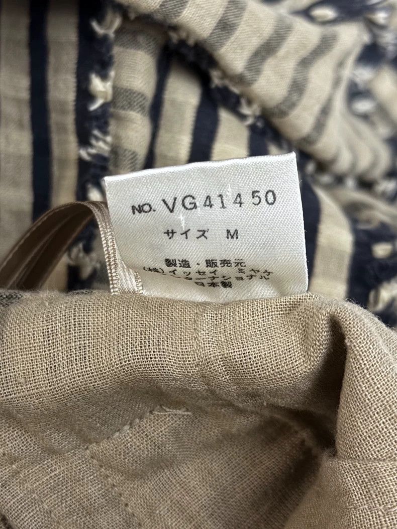 Issey Miyake Issey Miyake Cotton and linen striped jacket Size M / US 6-8 / IT 42-44 - 6 Thumbnail