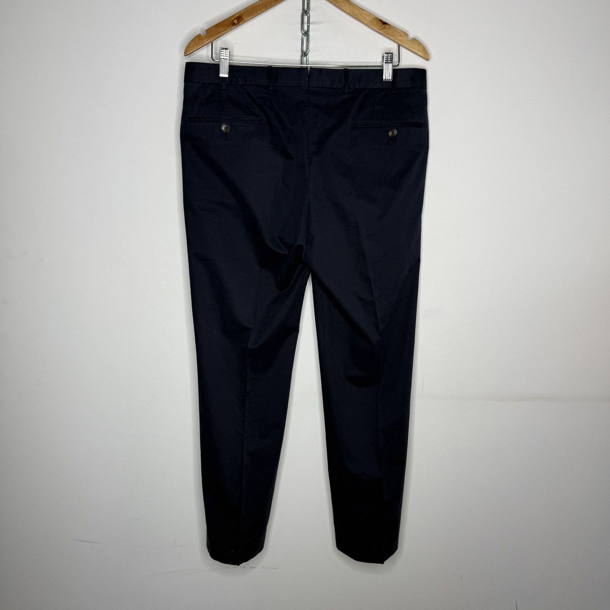 Ermenegildo Zegna Ermenegildo Zegna Navy Chino Premium Cotton Pants Size US 33 - 5 Thumbnail