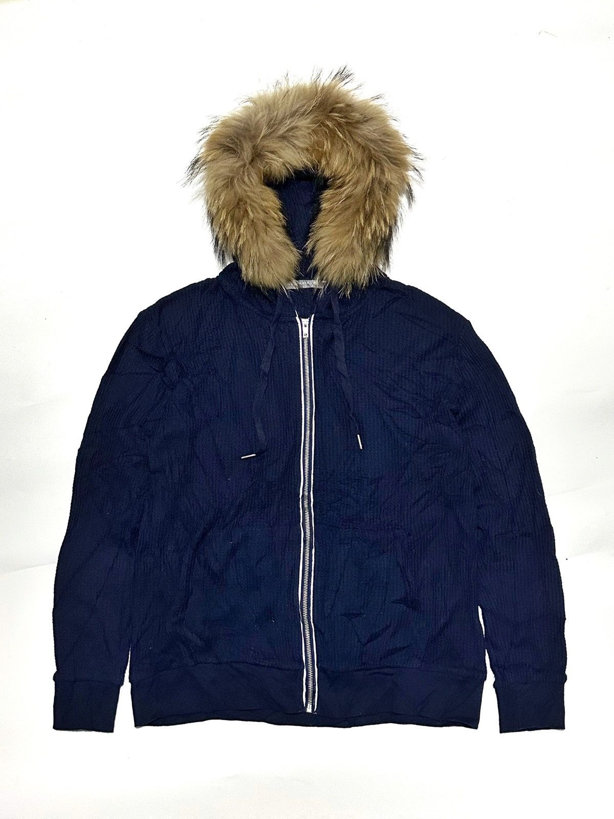Hysteric Glamour × Japanese Brand × Le Grande Bleu (L.G.B.) Northblock-Fur Waffle Japanese Hoodie Size US M / EU 48-50 / 2 - 2 Thumbnail