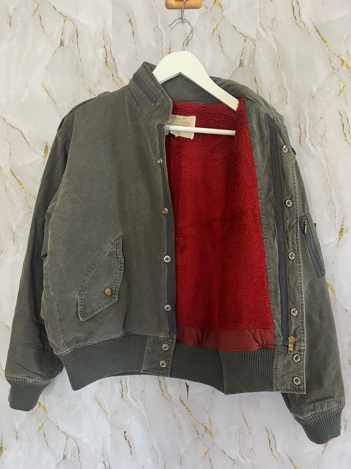 Japanese Brand VINTAGE ARMY PILOT JACKET Size US M / EU 48-50 / 2 - 4 Thumbnail