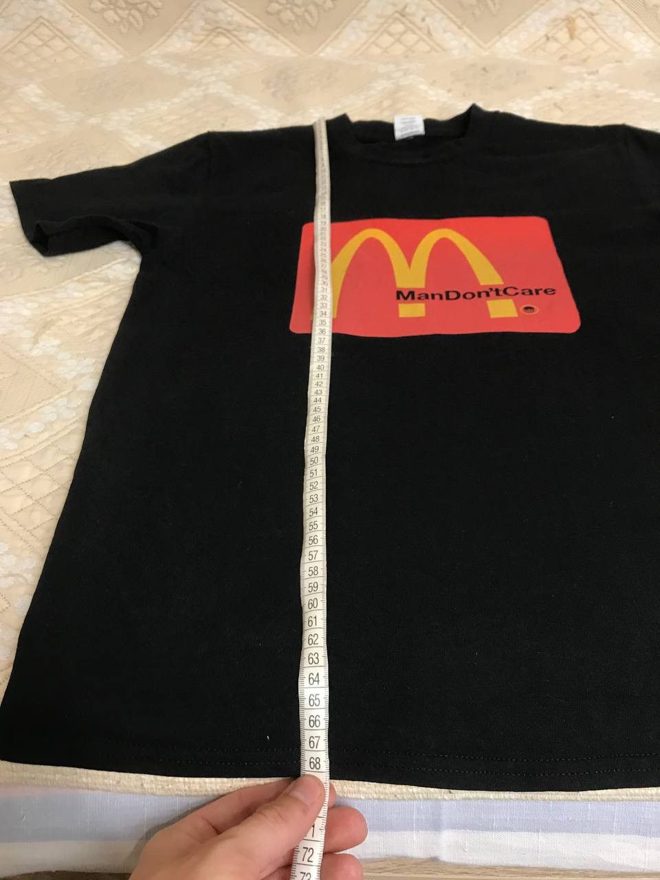 Vintage 🔥 Man Don’t Care McDonalds Humor Vintage 90s T Shirt USA Y2K Size US M / EU 48-50 / 2 - 9 Thumbnail