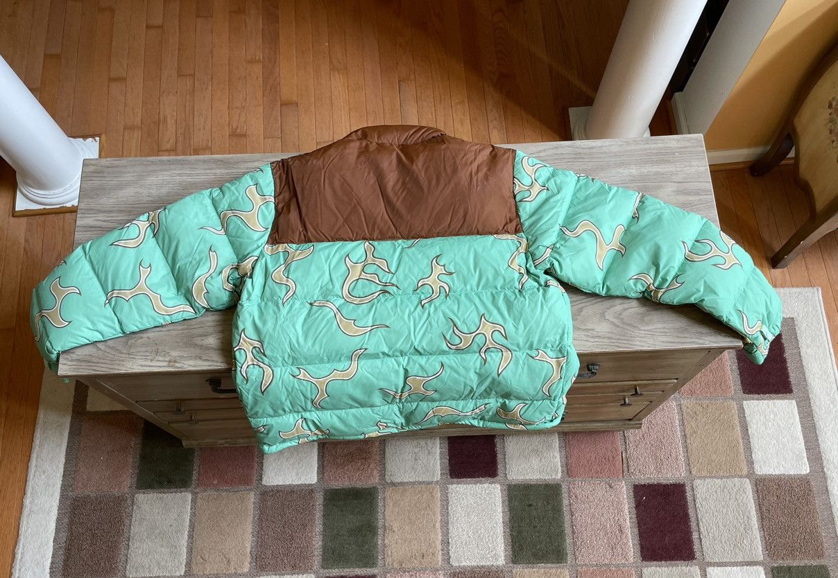 Golf Wang Golf Wang Green Flame Puffer Jacket Size M Size US M / EU 48-50 / 2 - 5 Thumbnail