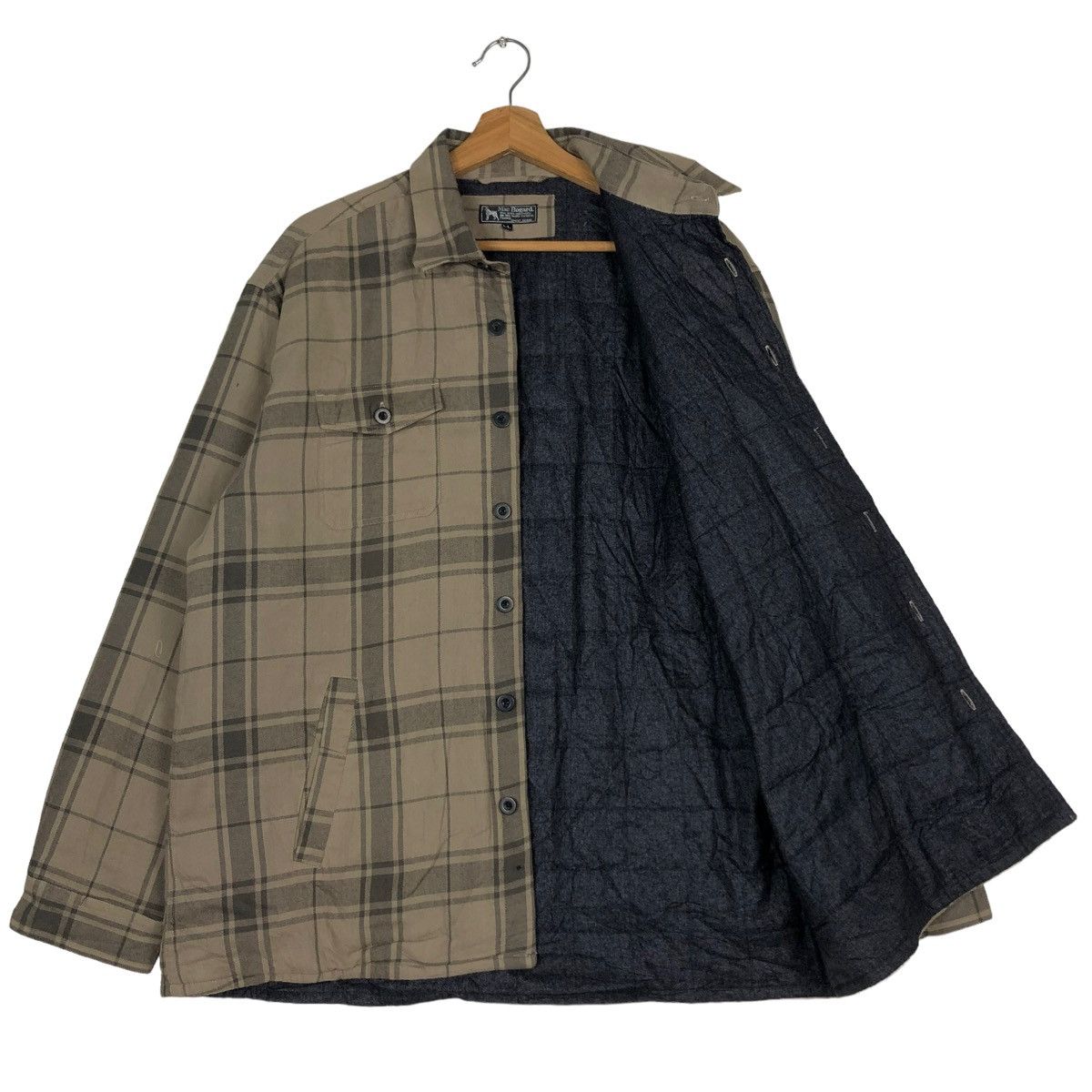 Flannel 🔥VINTAGE FLANNEL SHIRT JACKET WORK MAC BOGARD TARTAN DESIGN Size US L / EU 52-54 / 3 - 11 Thumbnail