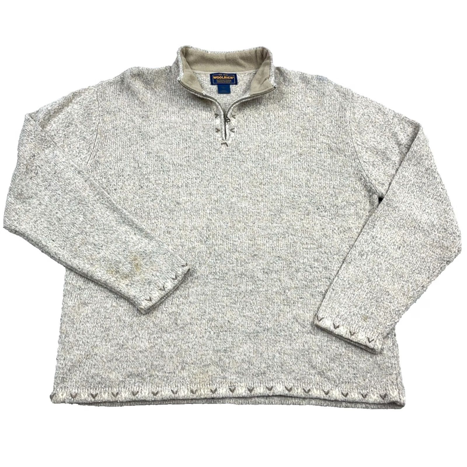 Vintage VINTAGE Woolrich Sweater Women XL Tan Wool Knit Pullover STAINS* Size XL / US 12-14 / IT 48-50 - 2 Thumbnail
