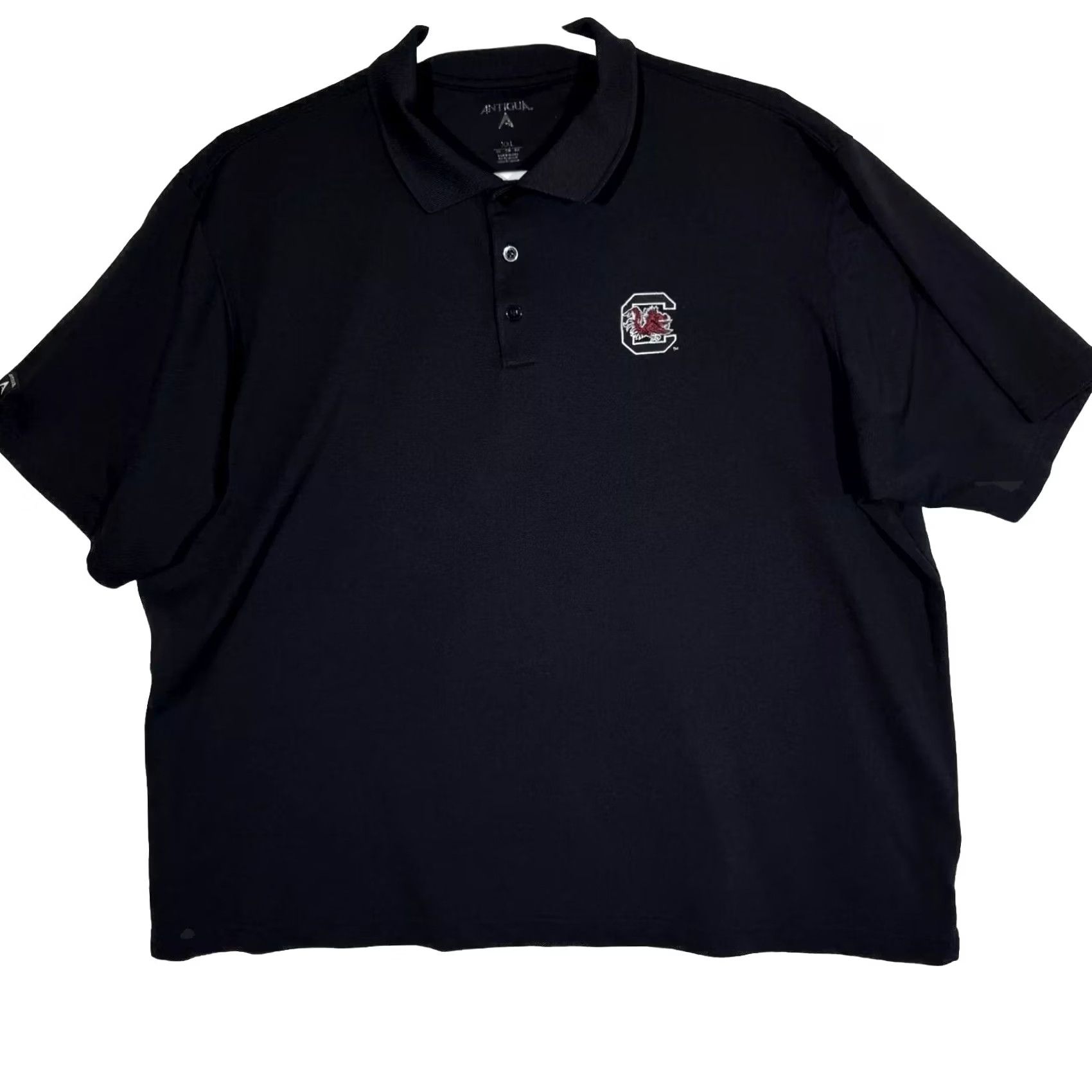 Vintage Antigua Men’s Polo Shirt 2XL Black Golf Short Sleeve Collared Performance M668 Size US XXL / EU 58 / 5 - 2 Thumbnail