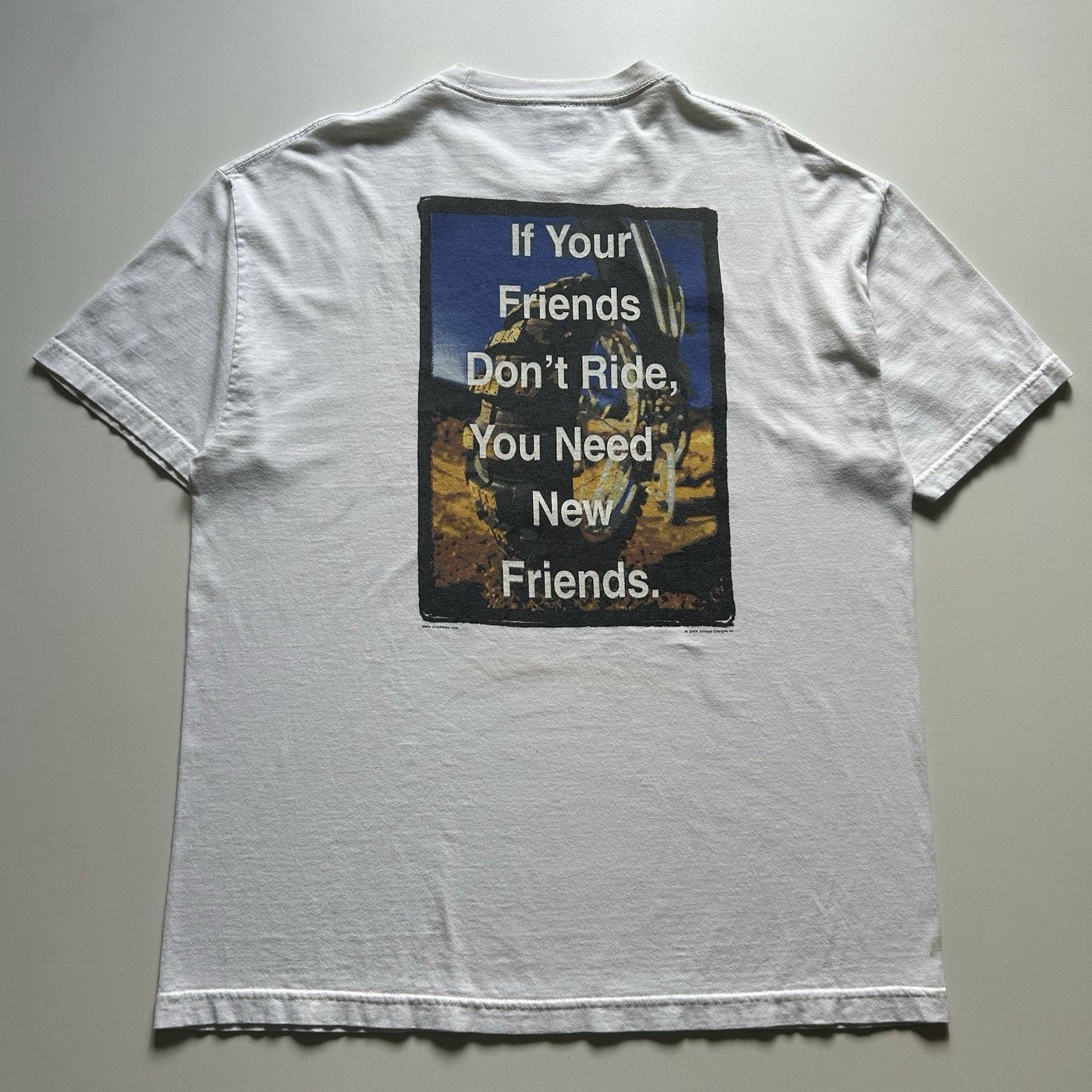 Vintage Vintage 90s Xtreme Racing Motocross T-Shirt XL Y2K Funny Art Size US XL / EU 56 / 4 - 1 Thumbnail