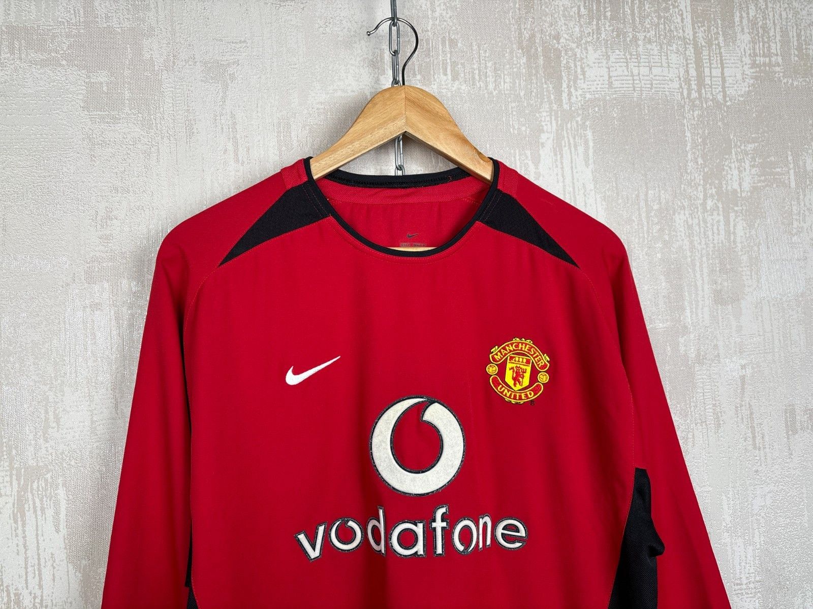 Nike Vintage Manchester United 2002-2004 Home Shirt Long Sleeve Size US M / EU 48-50 / 2 - 4 Thumbnail