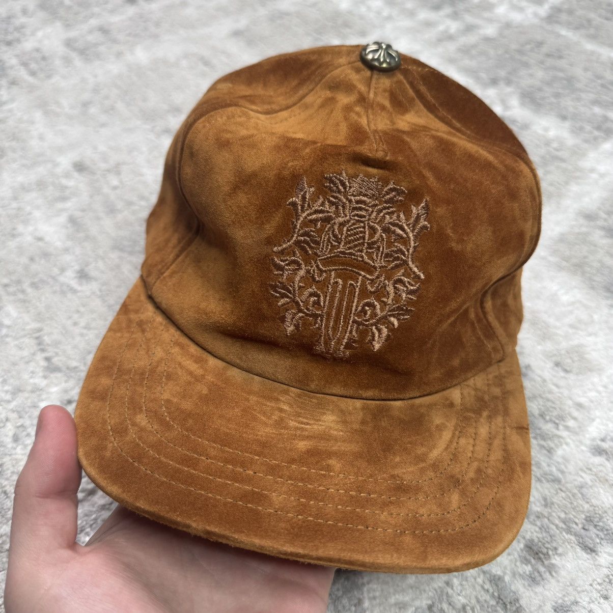 Chrome Hearts Suede dagger leather strap hat Size ONE SIZE - 6 Thumbnail