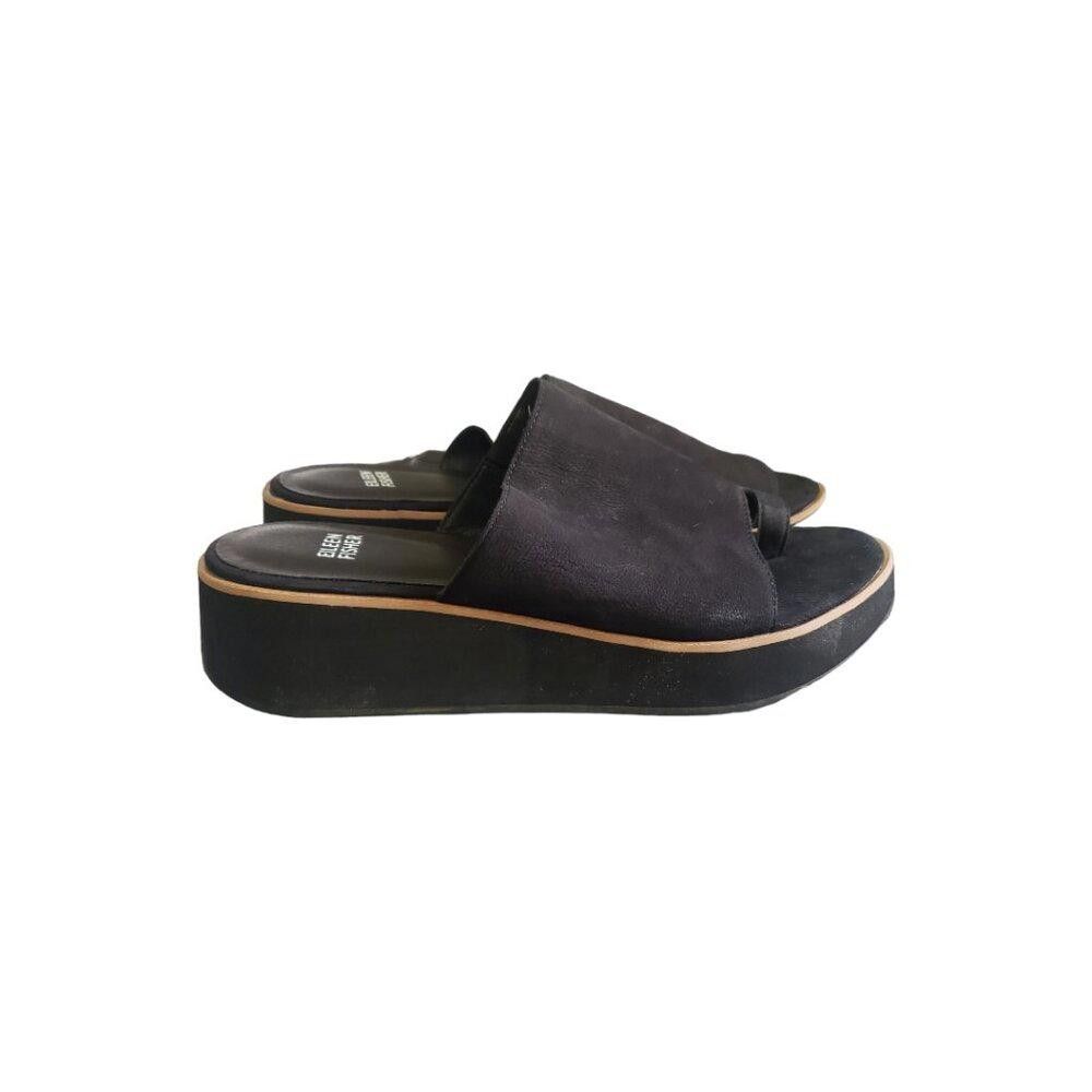 Eileen Fisher SH103 Eileen Fisher Dare Toe Ring Platform Slide Sandals 9.5 Size US 9.5 / IT 39.5 - 4 Thumbnail