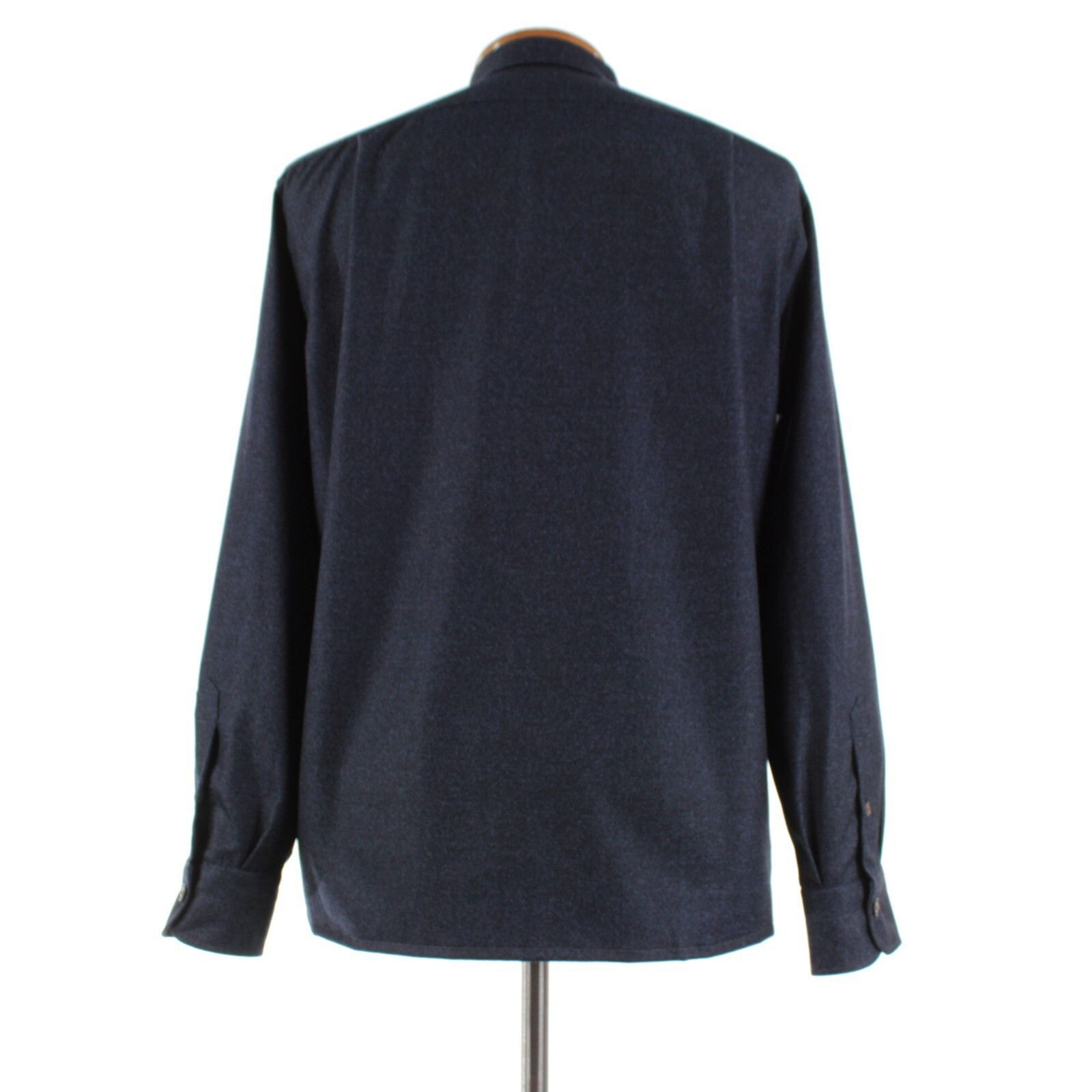 Luciano Barbera Luciano Barbera Overshirt Size L US In Blue Wool Size US L / EU 52-54 / 3 - 5 Thumbnail