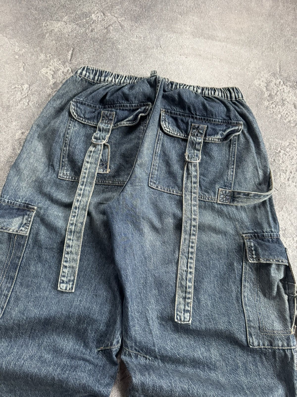 If Six Was Nine Retro 90s pants jeans baggy cargo trouser Multipocket L.G.B. Size 28" / US 6 / IT 42 - 4 Thumbnail
