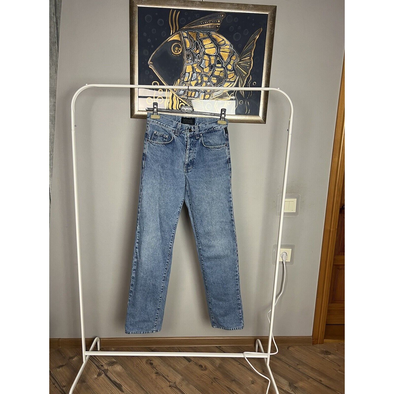 Versace Jeans Couture Versace Couture VTG Medusa Light Blue Straight High Waist Je Size 30" / US 8 / IT 44 - 5 Thumbnail